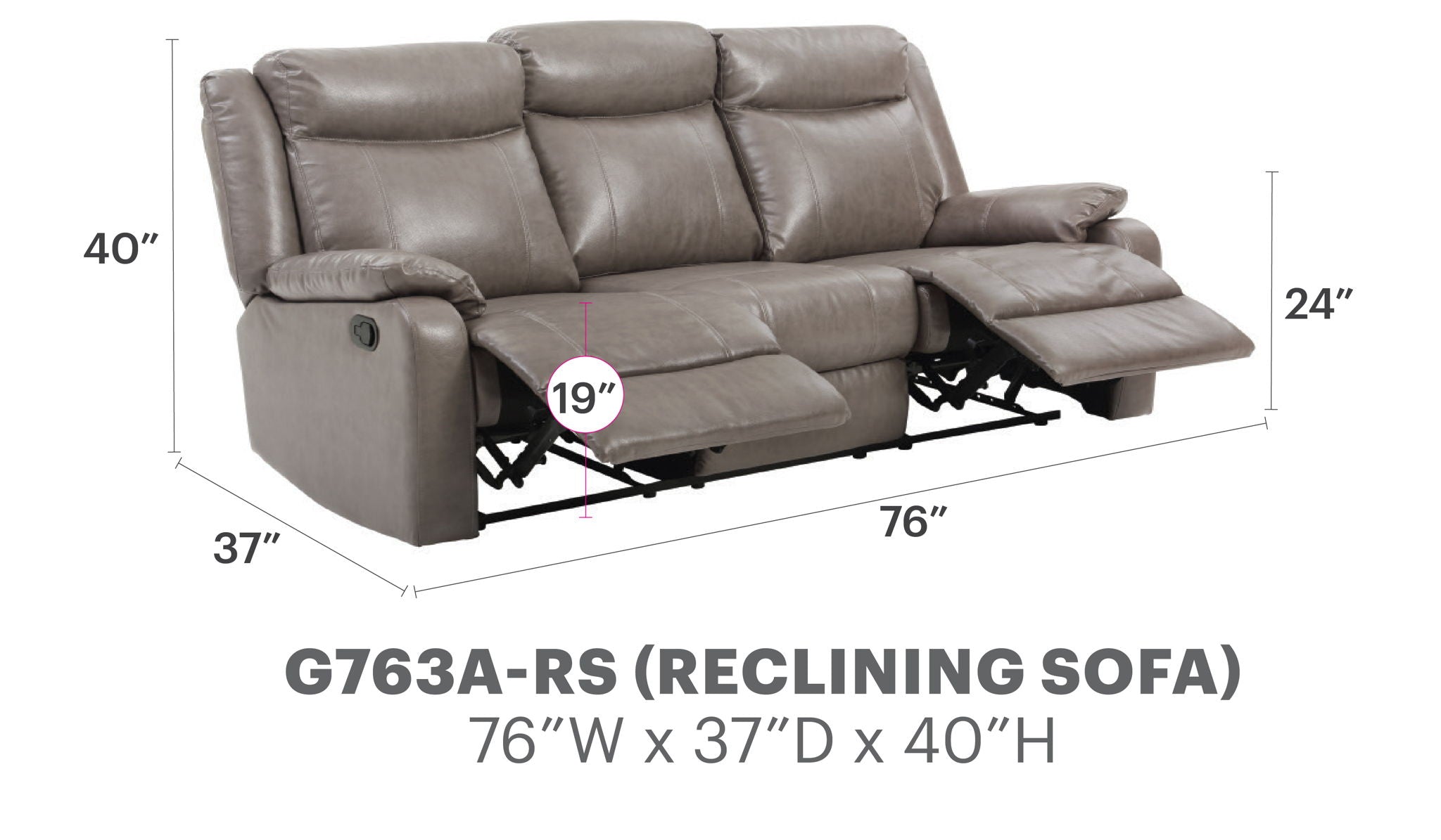 Contemporary Three Seater Sofa