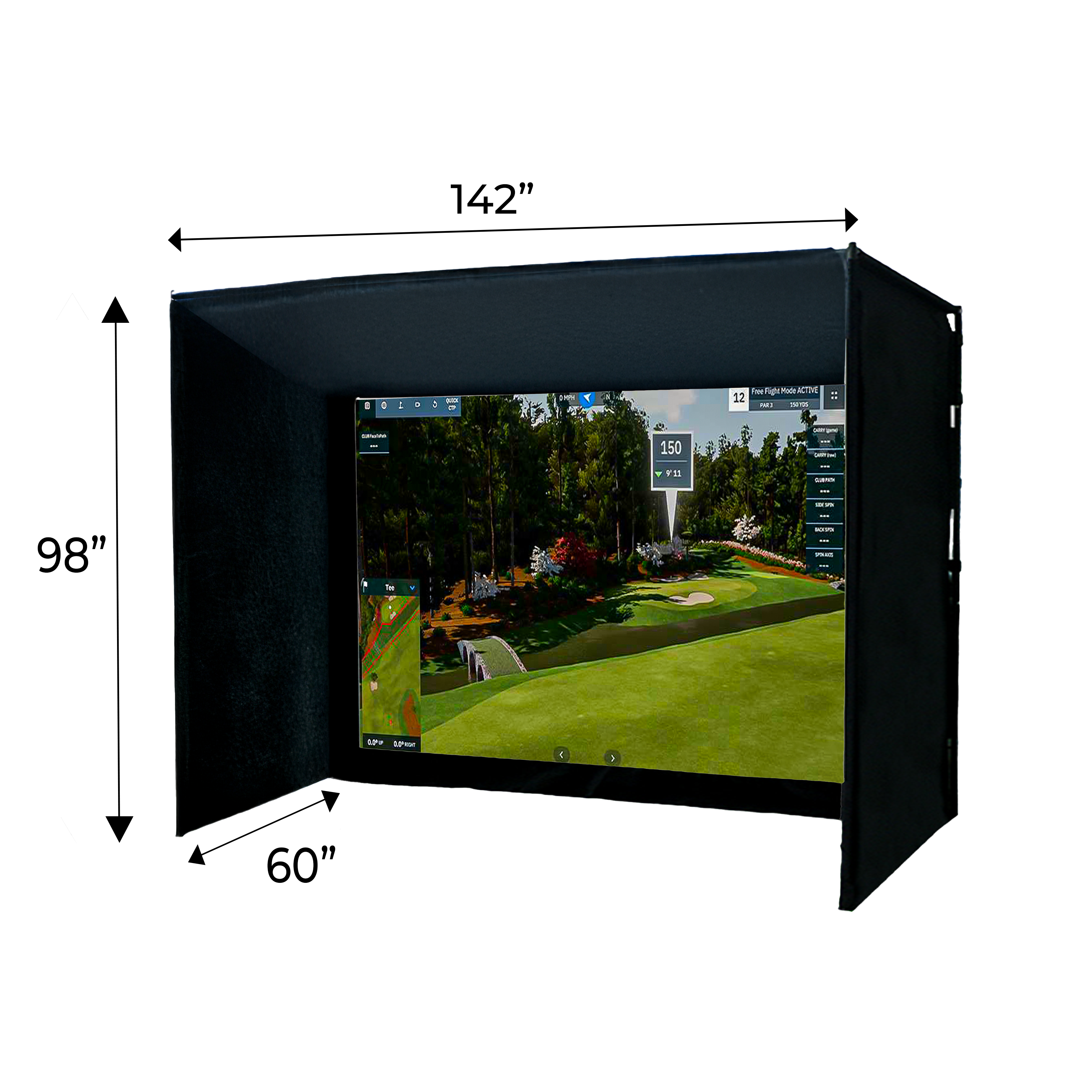 Eagle 12 Golf Simulator Enclosure Golf Simulator Enclosure