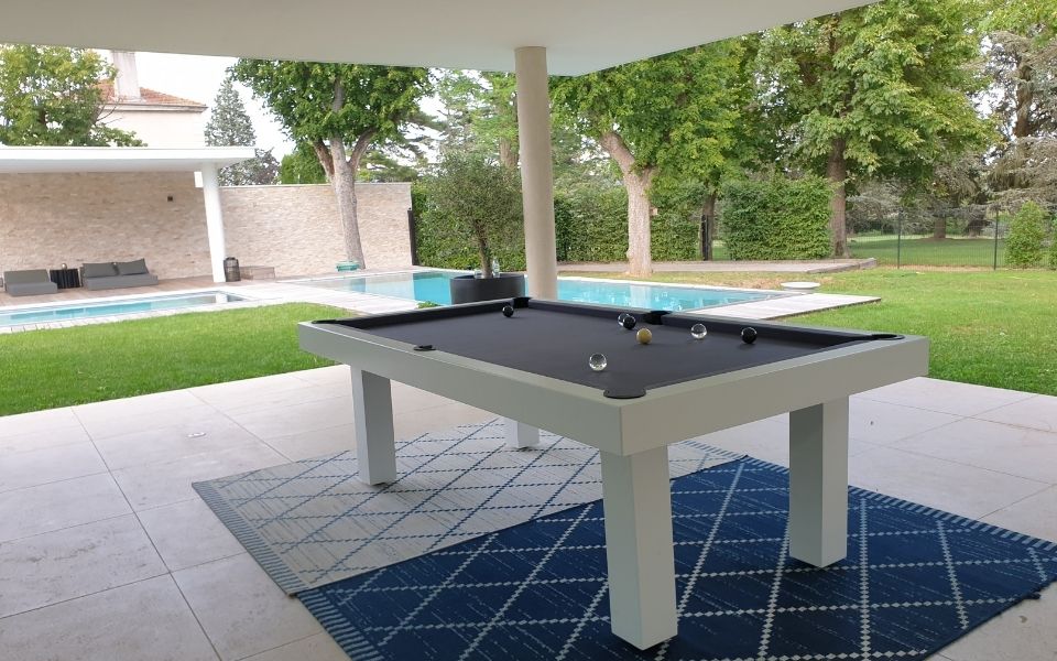 Teak billiards, indoor and outdoor