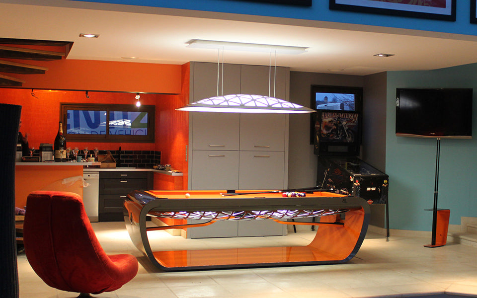 The Blacklight billiard table