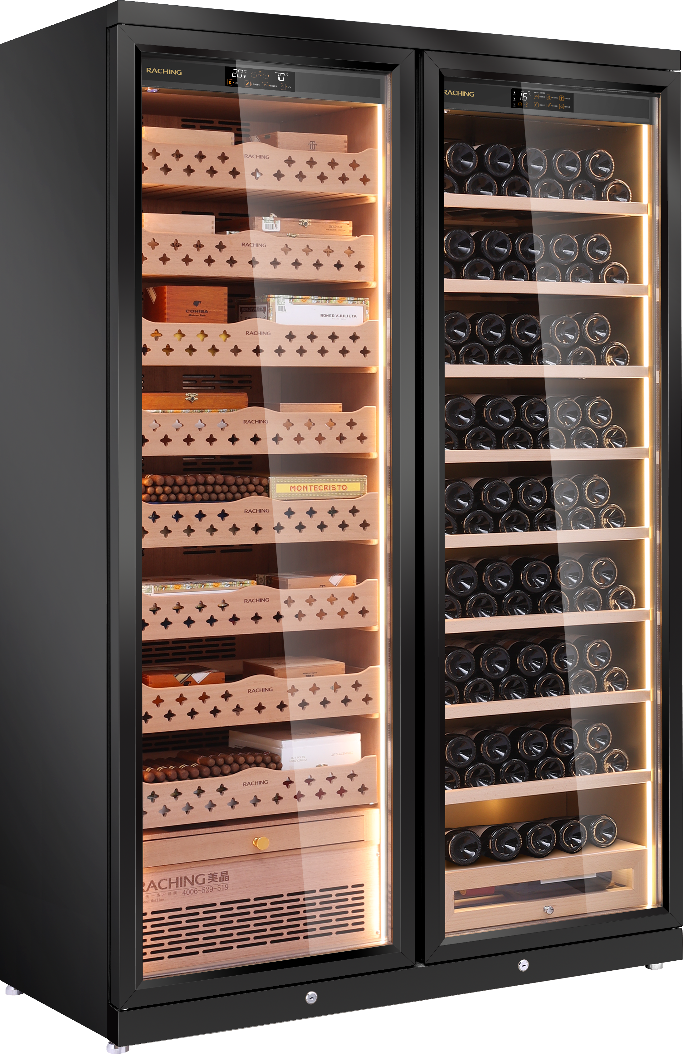 CD1200 (cigar area+wine area) Cigar Humidor