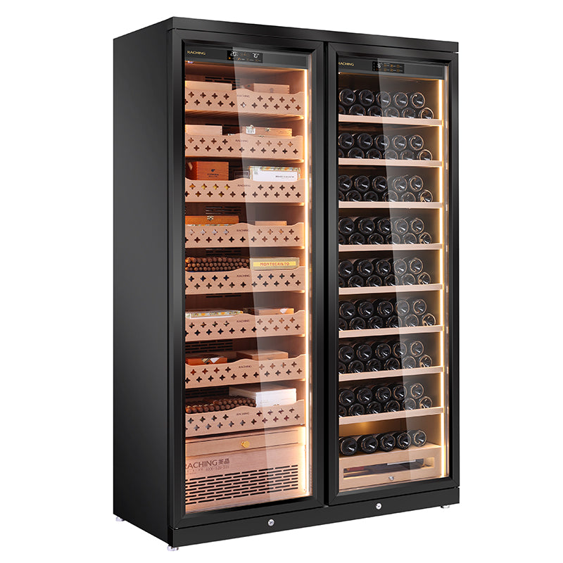 CD1200 (cigar area+wine area) Cigar Humidor