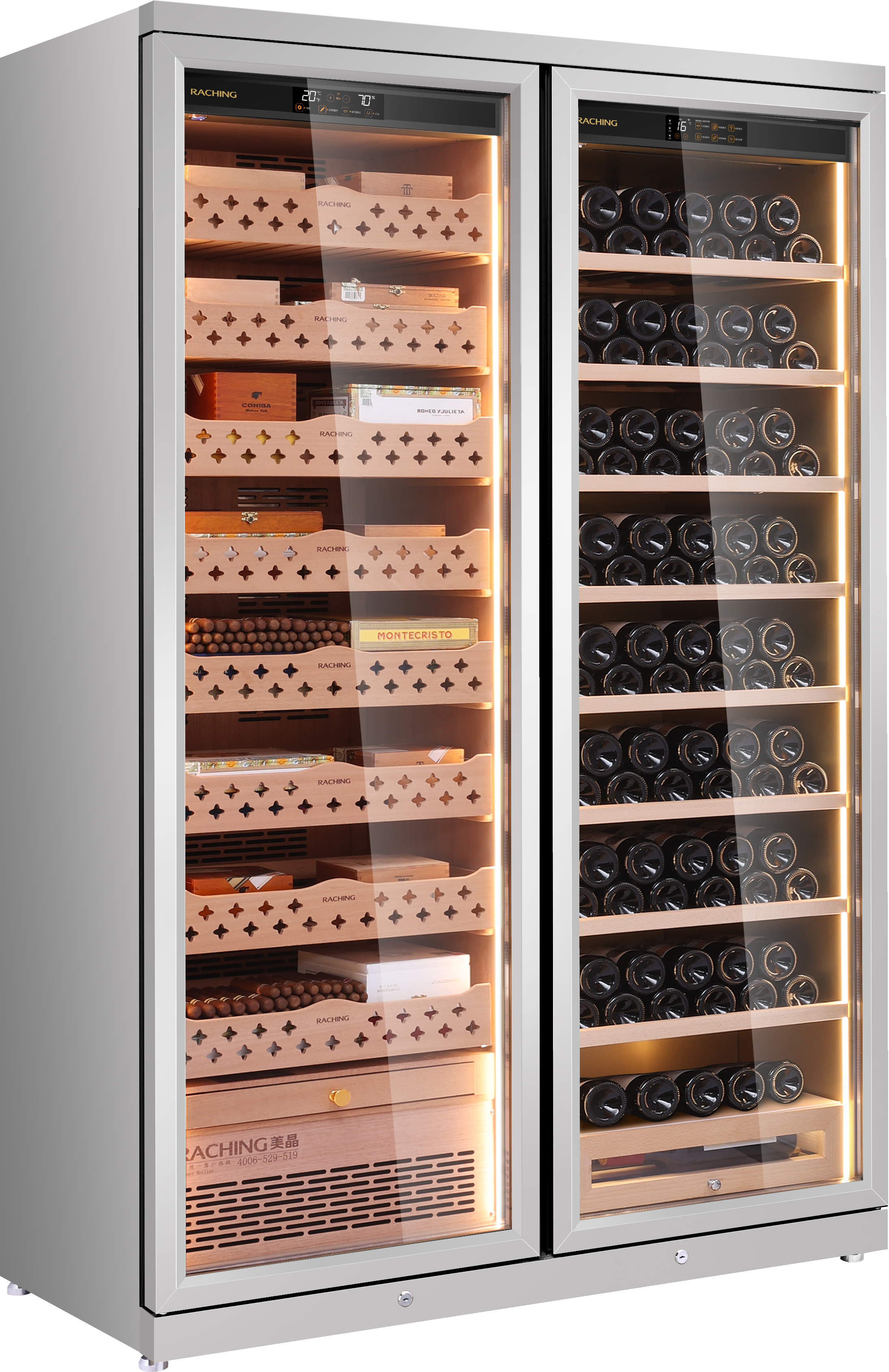 CD1200 (cigar area+wine area) Cigar Humidor