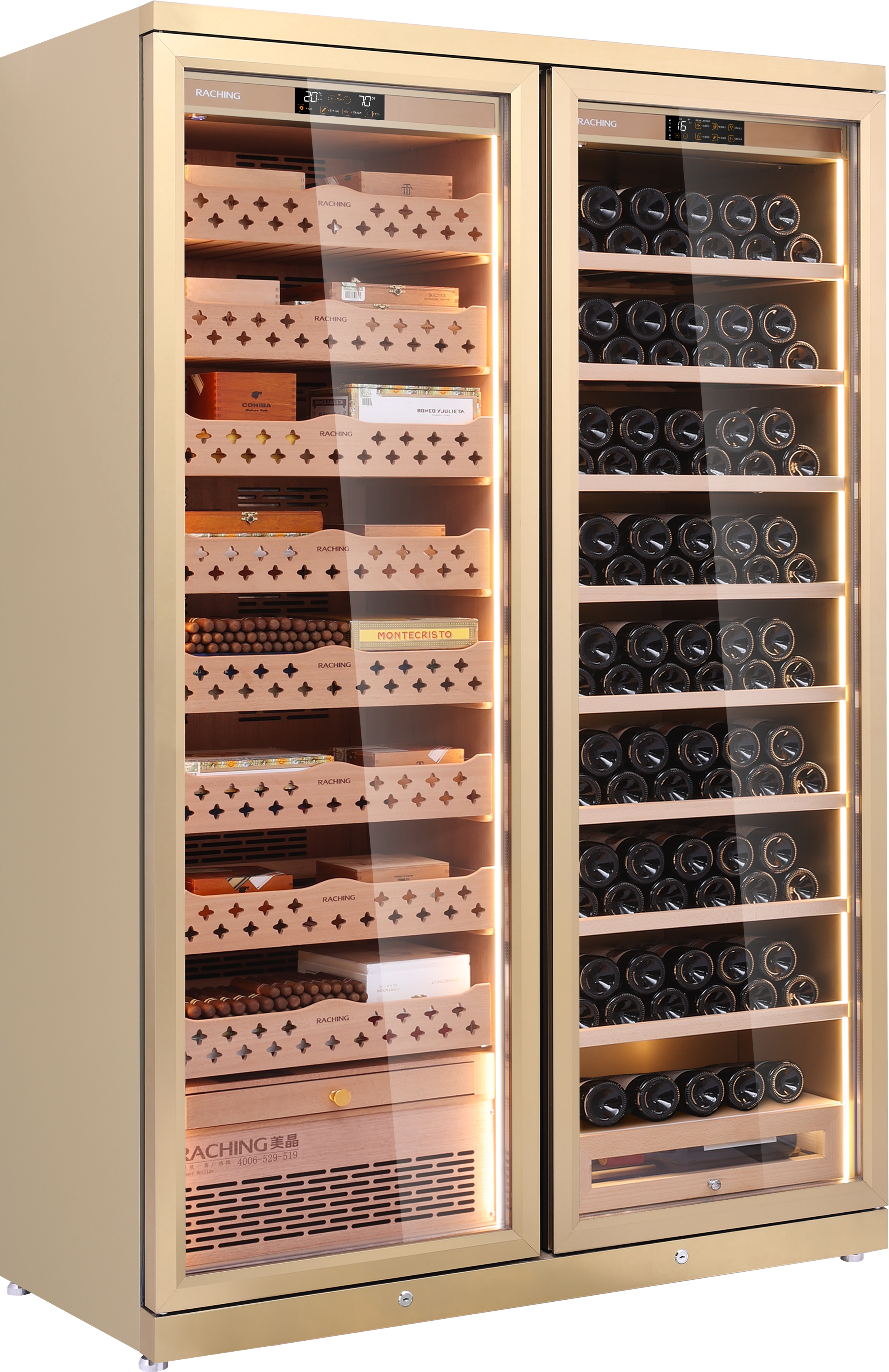 CD1200 (cigar area+wine area) Cigar Humidor