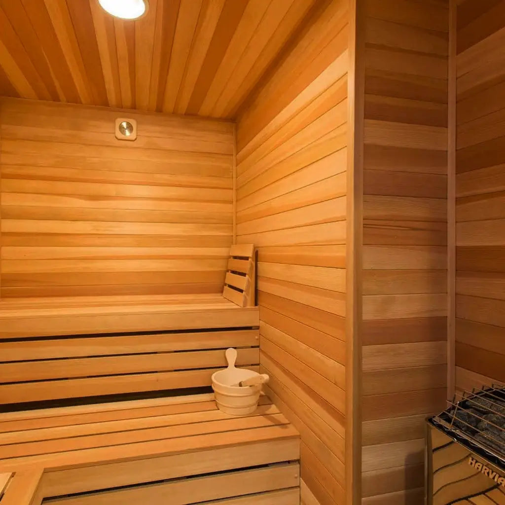 Custom Indoor Sauna Room - 4' x 6' x 8' - Finnish Sauna Builders