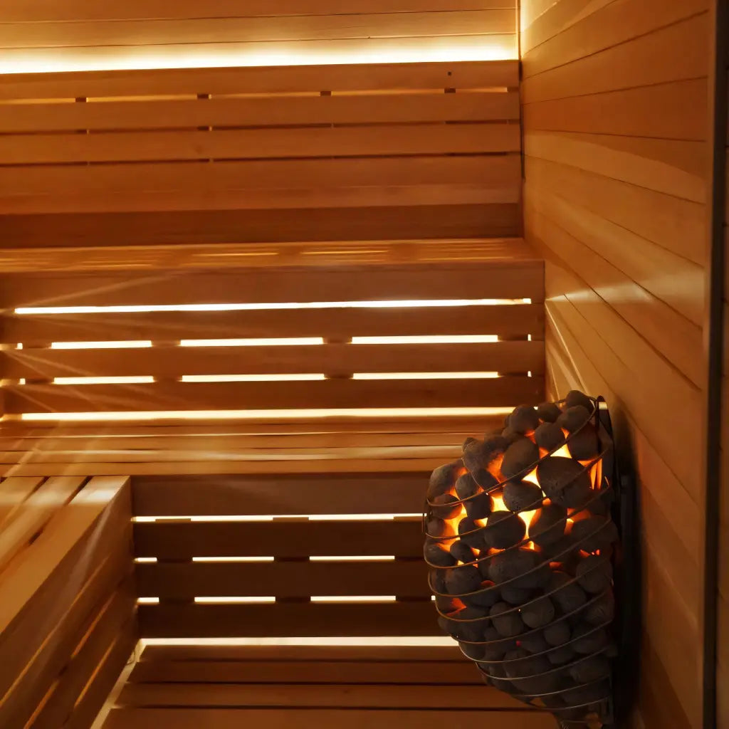Custom Indoor Sauna Room - 4' x 6' x 8' - Finnish Sauna Builders