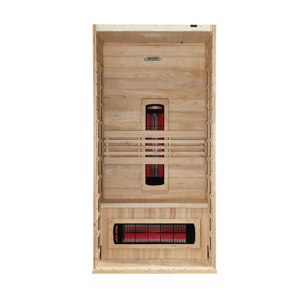 Dynamic Martin 1-2-Person Full Spectrum Near Zero EMF FAR Infrared Sauna (Canadian Hemlock)