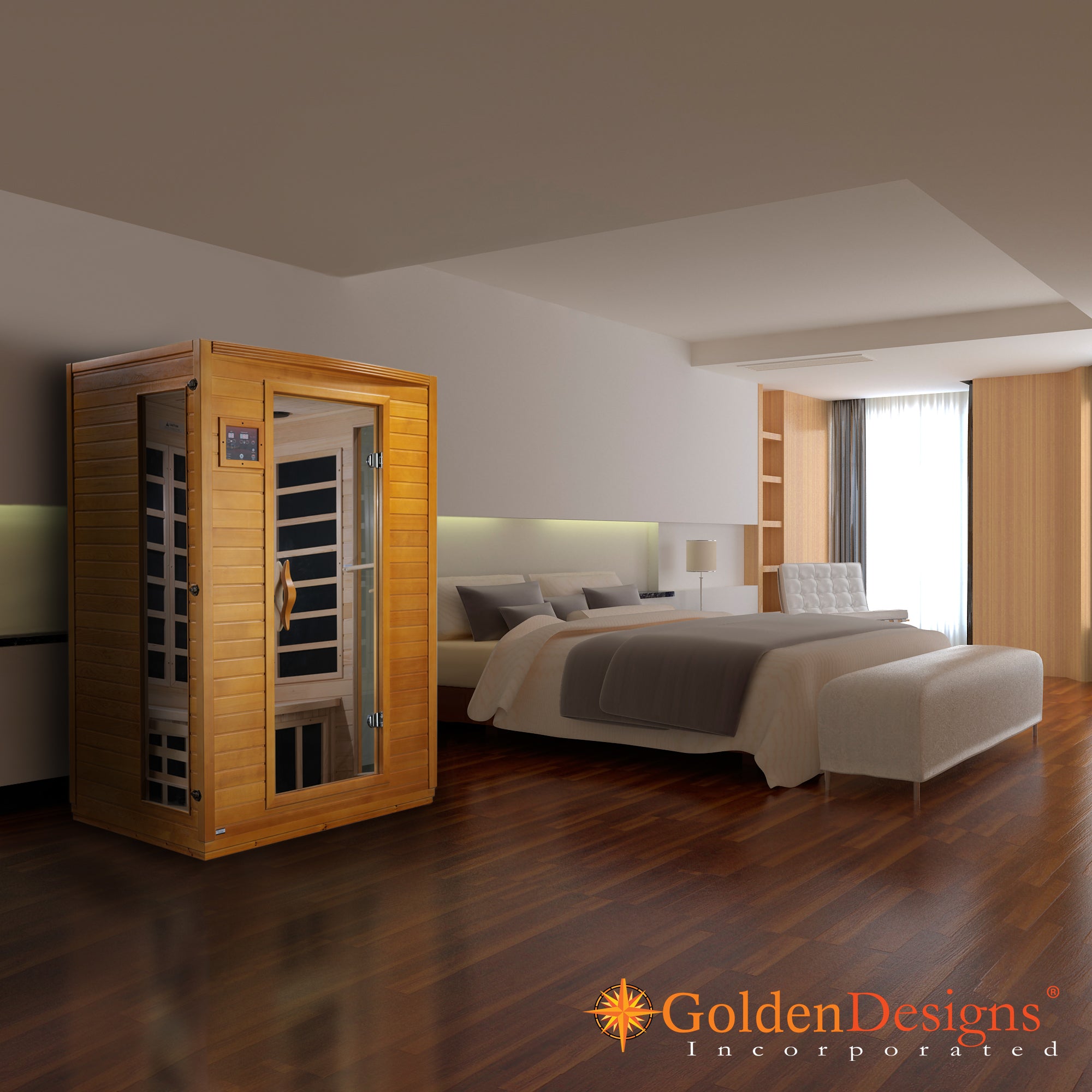 Dynamic Versailles Elite 2-person Ultra Low EMF FAR Infrared Sauna