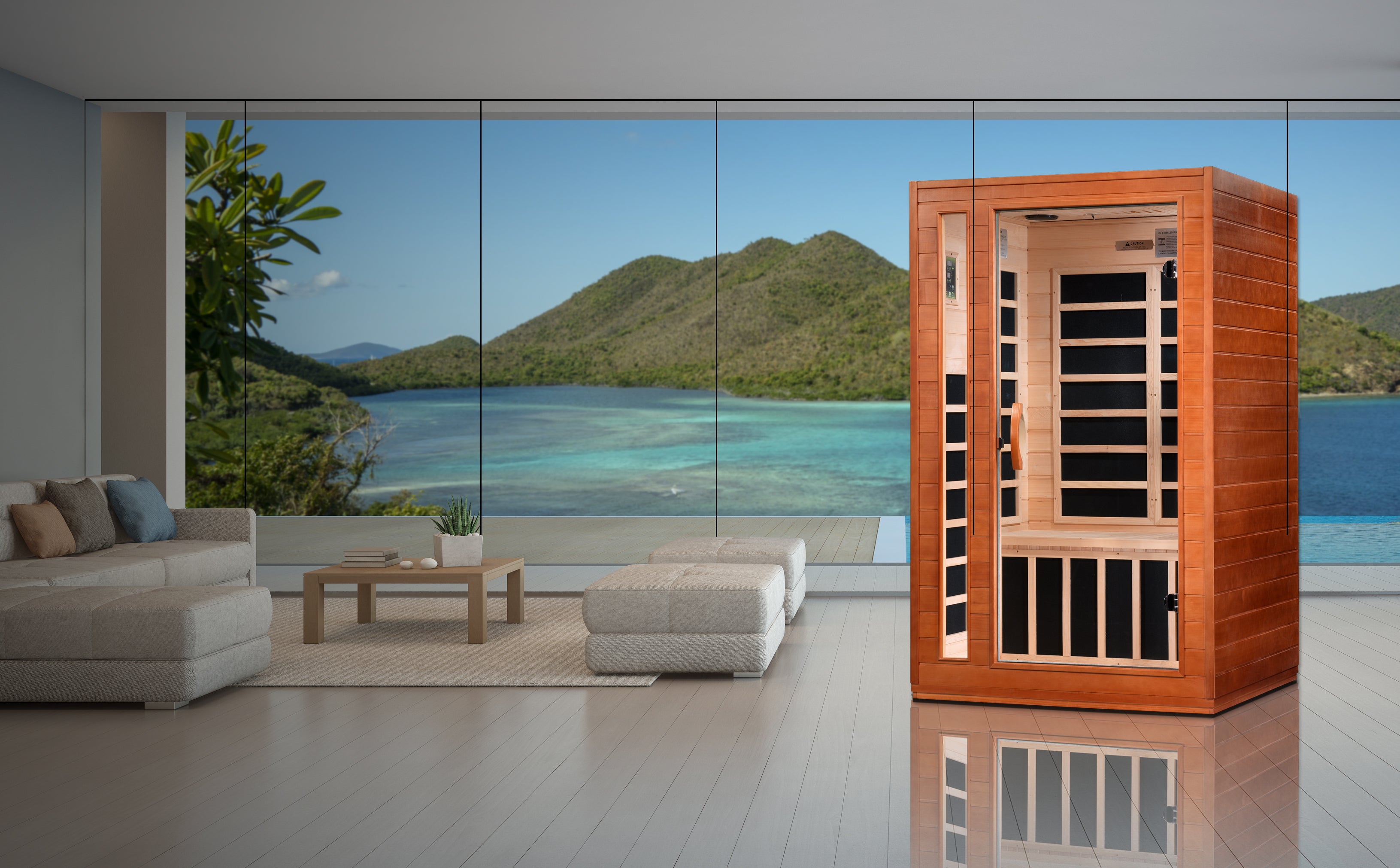 Dynamic Cordoba 2-person Low EMF FAR Infrared Sauna