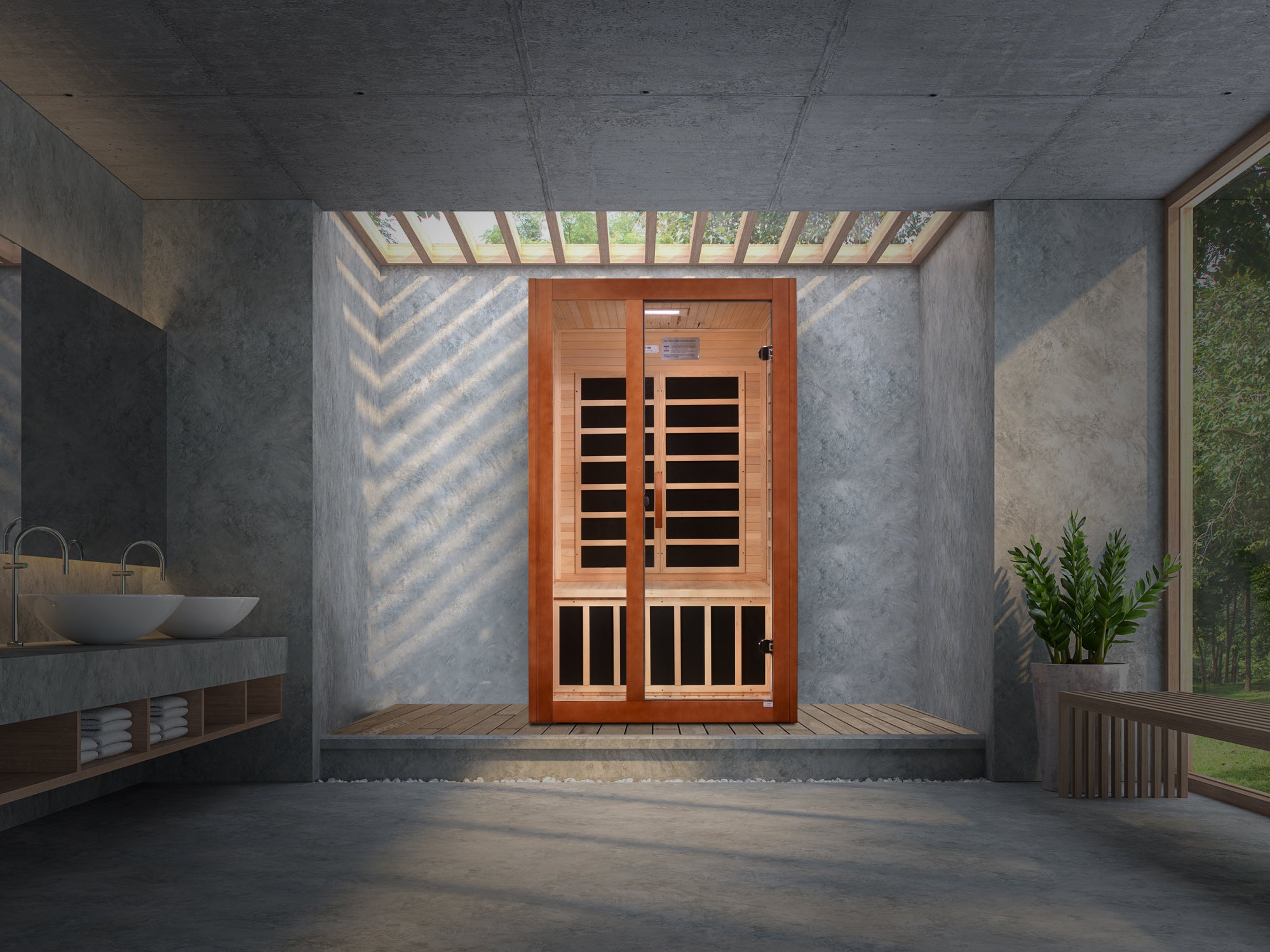Dynamic Santiago Elite 2-person Ultra Low EMF FAR Infrared Sauna