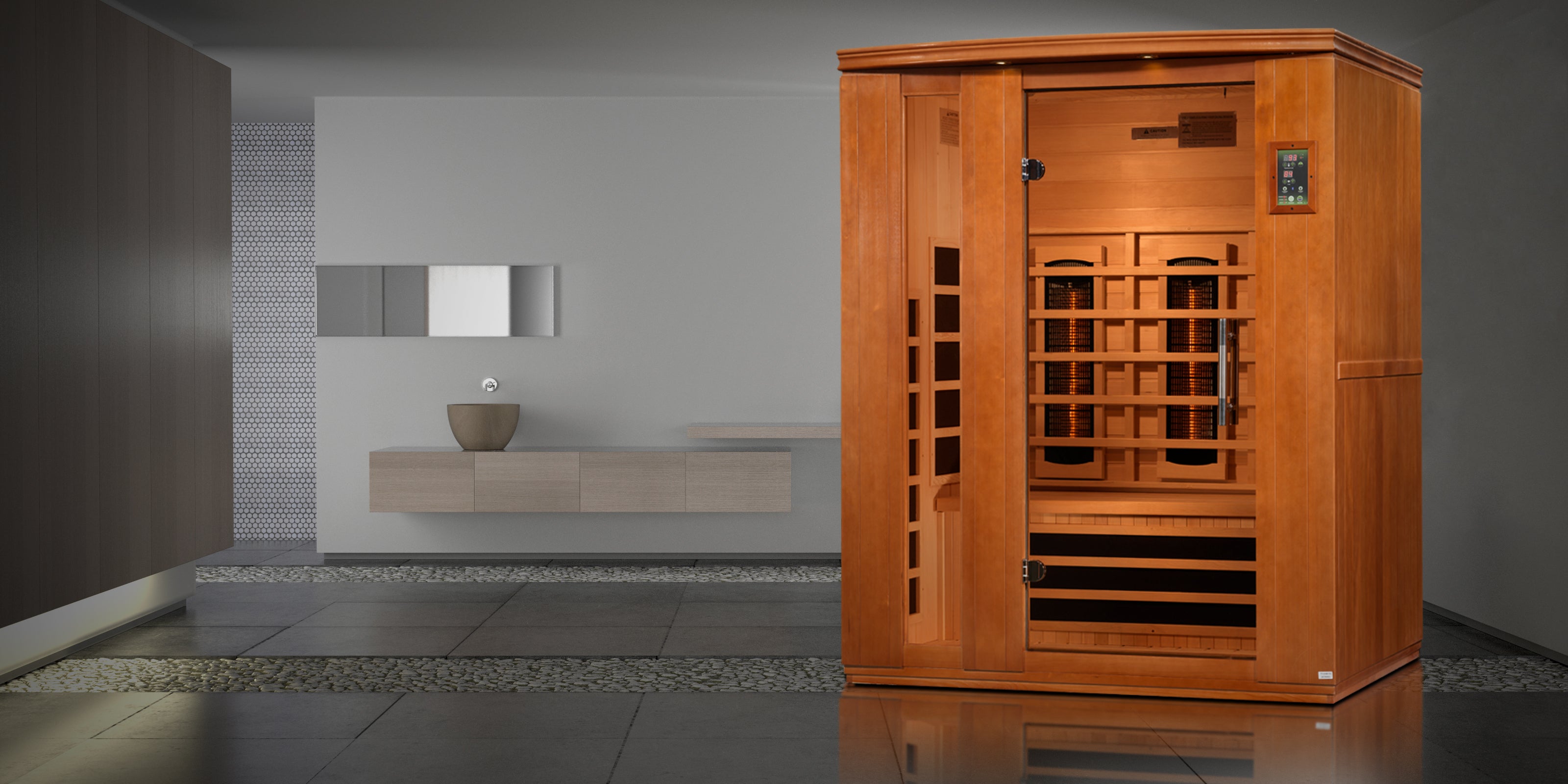 Dynamic Lugano 3-Person Full Spectrum Near Zero EMF FAR Infrared Sauna