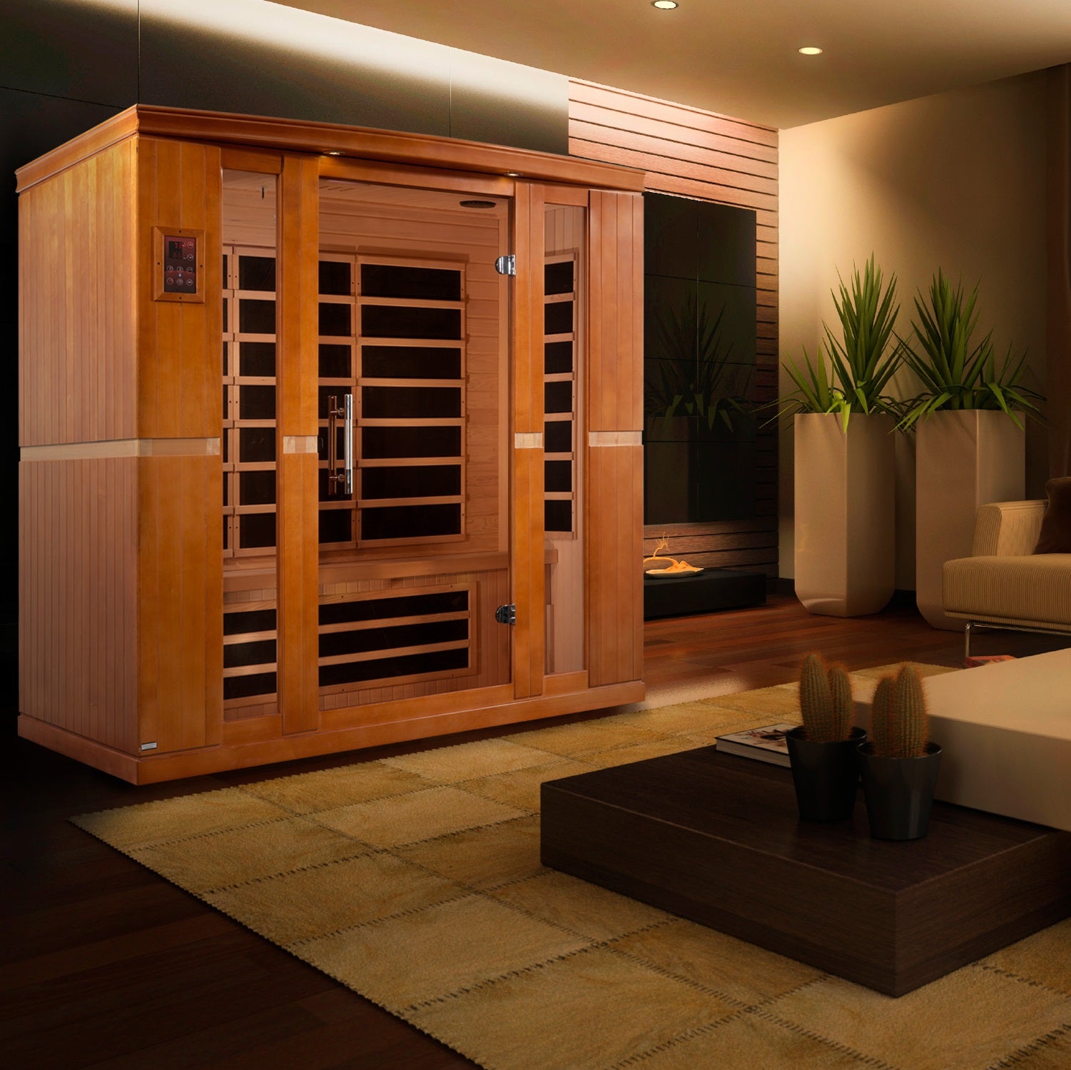 Dynamic Bergamo Elite 4-person Ultra Low EMF FAR Infrared Sauna