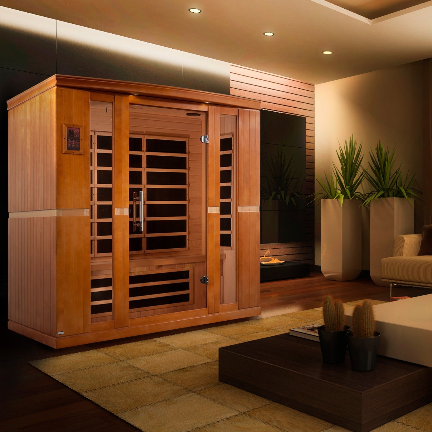 Dynamic Bergamo Elite 4-person Ultra Low EMF FAR Infrared Sauna