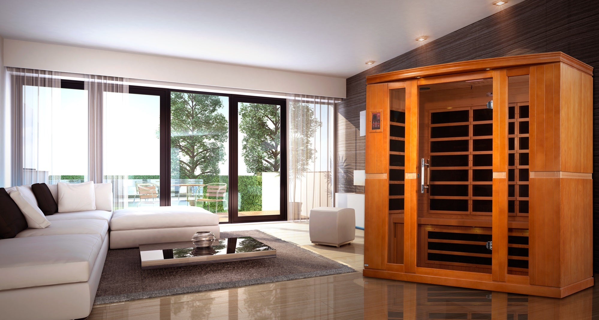 Dynamic Bergamo Elite 4-person Ultra Low EMF FAR Infrared Sauna