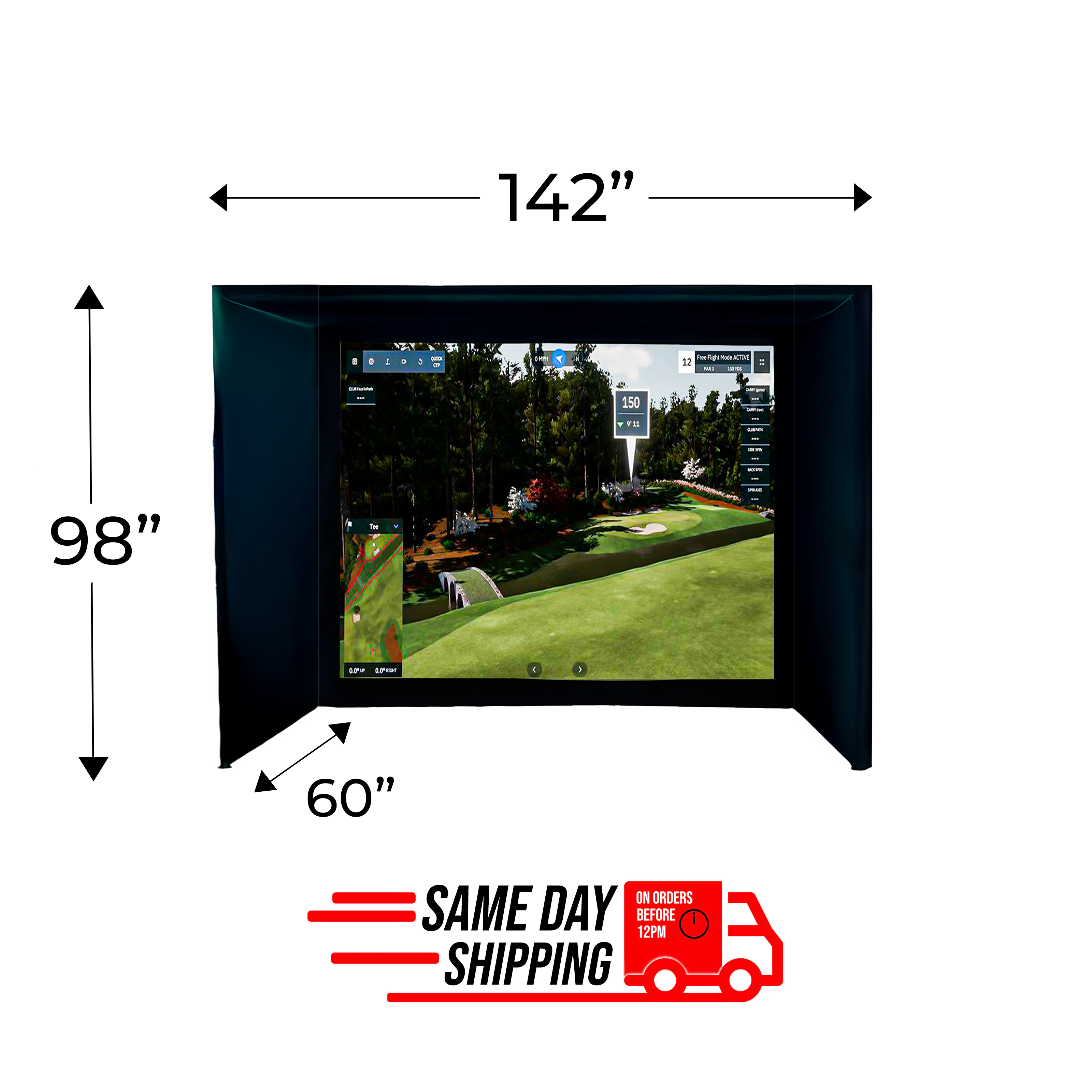 Eagle 12 Golf Simulator Enclosure Golf Simulator Enclosure