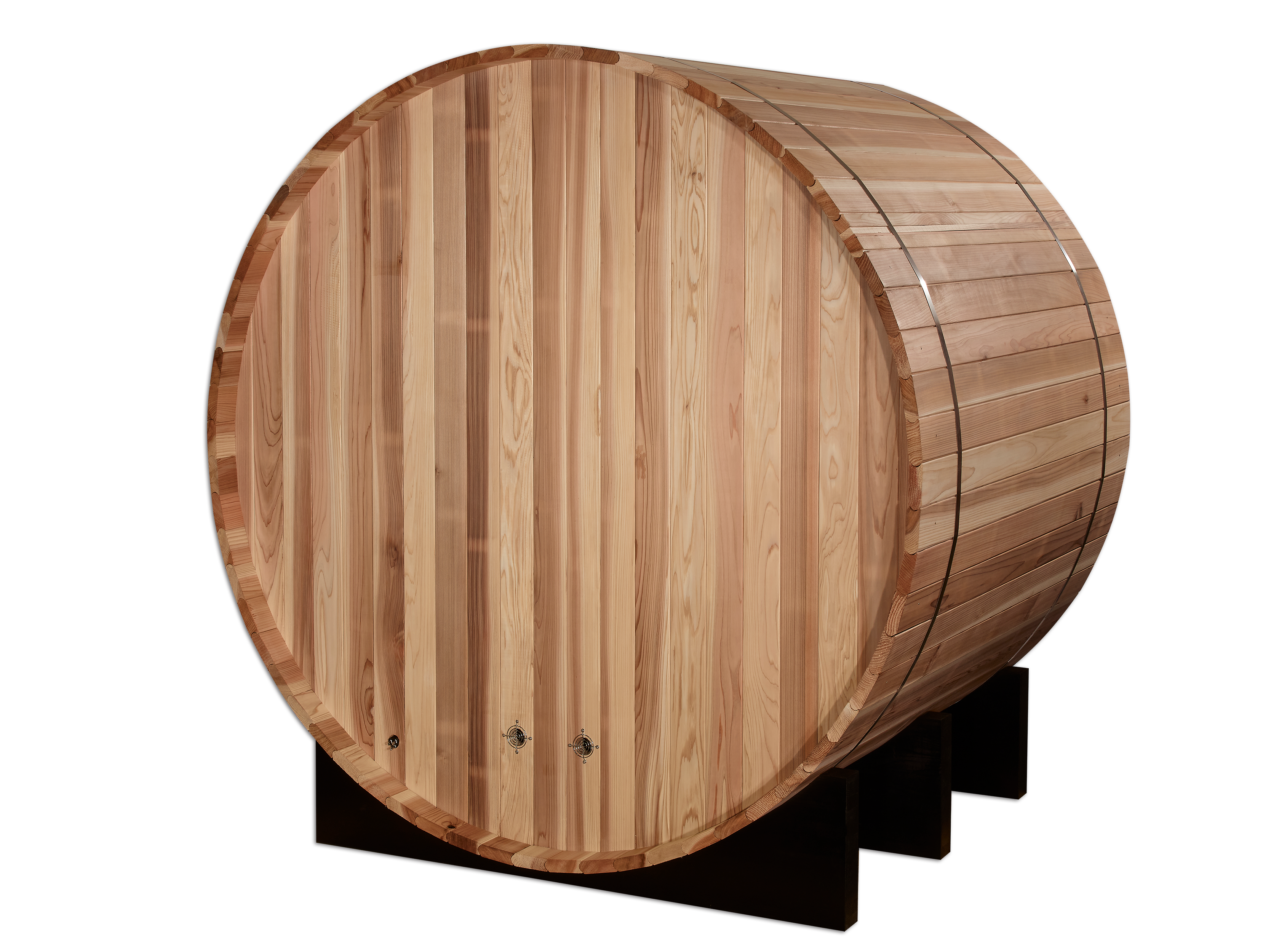Golden Designs "St. Moritz" 2 Person Barrel Traditional Sauna -  Pacific Cedar
