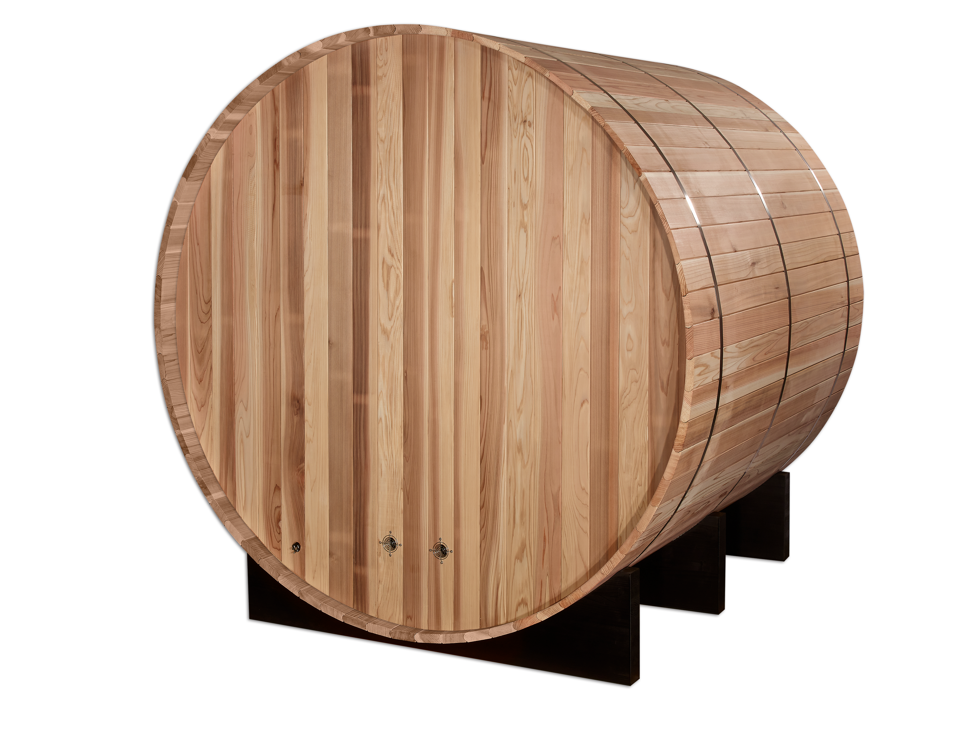 Golden Designs "Arosa" 4 Person Barrel Traditional Sauna -  Pacific Cedar