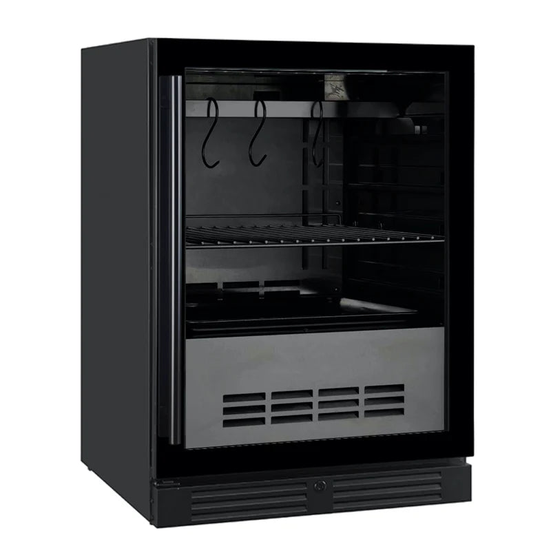 24″ Glass‑Door Meat Aging Fridge (Compact)