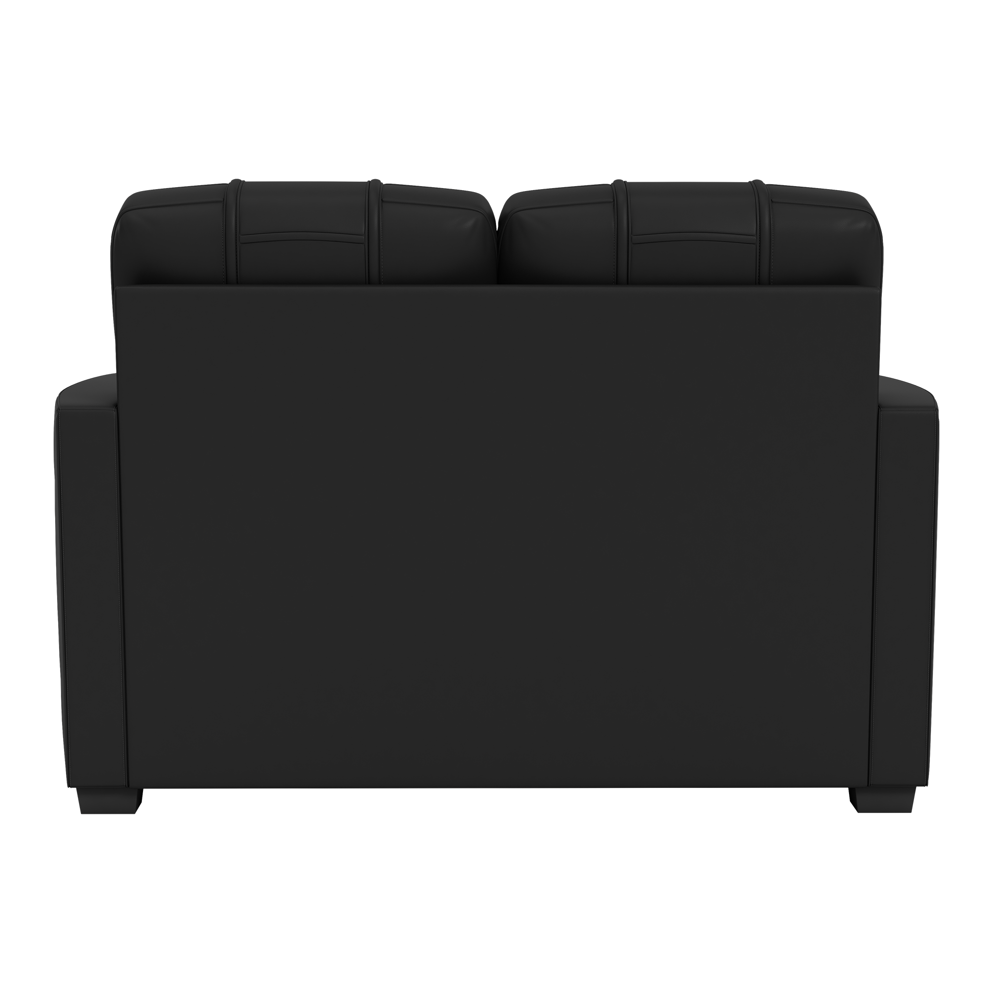 Silver Loveseat with Duke University Iron D Primary Logo