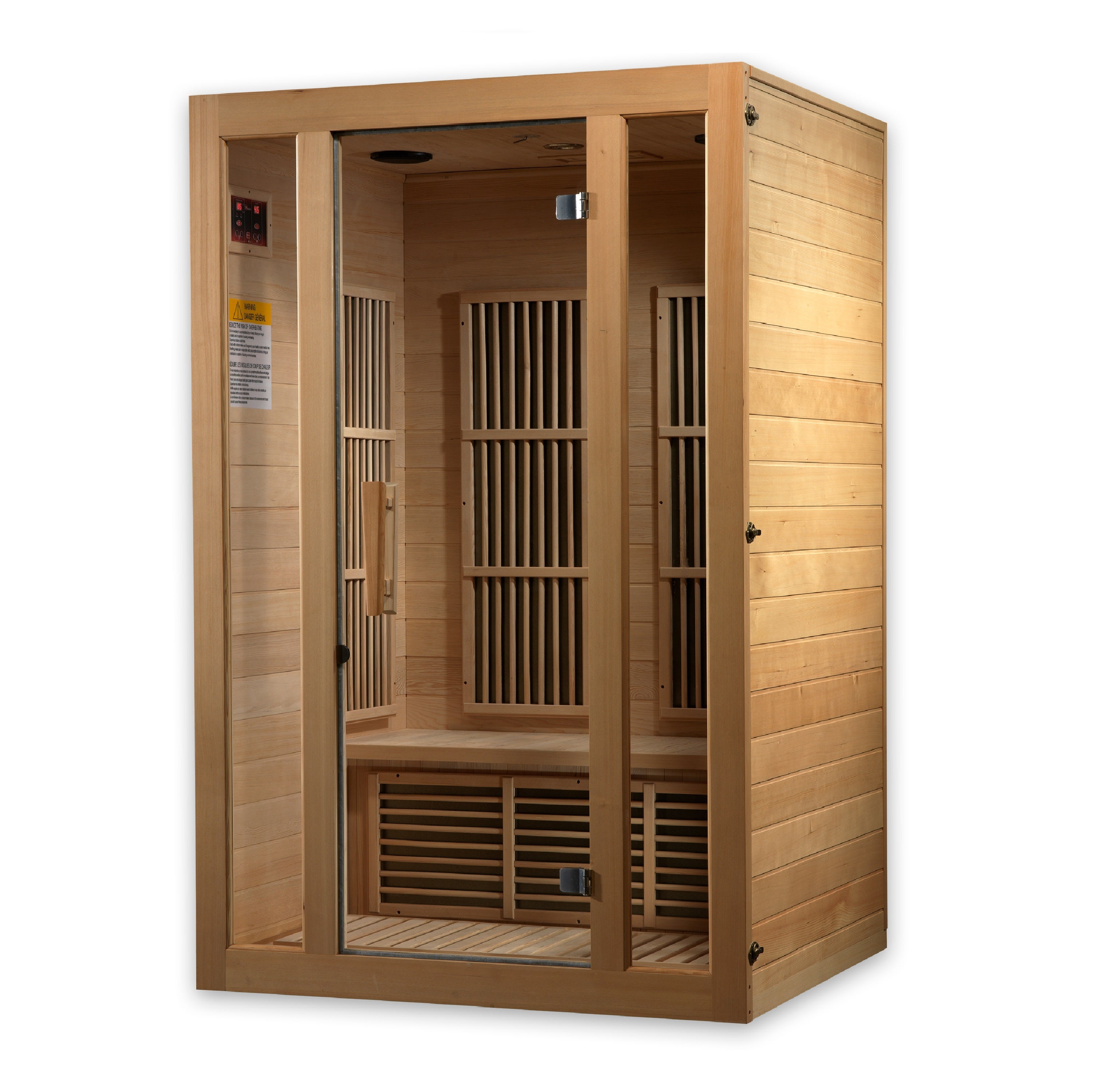 Maxxus Seattle 2-Person Near Zero EMF FAR Infrared Sauna (Canadian Hemlock)