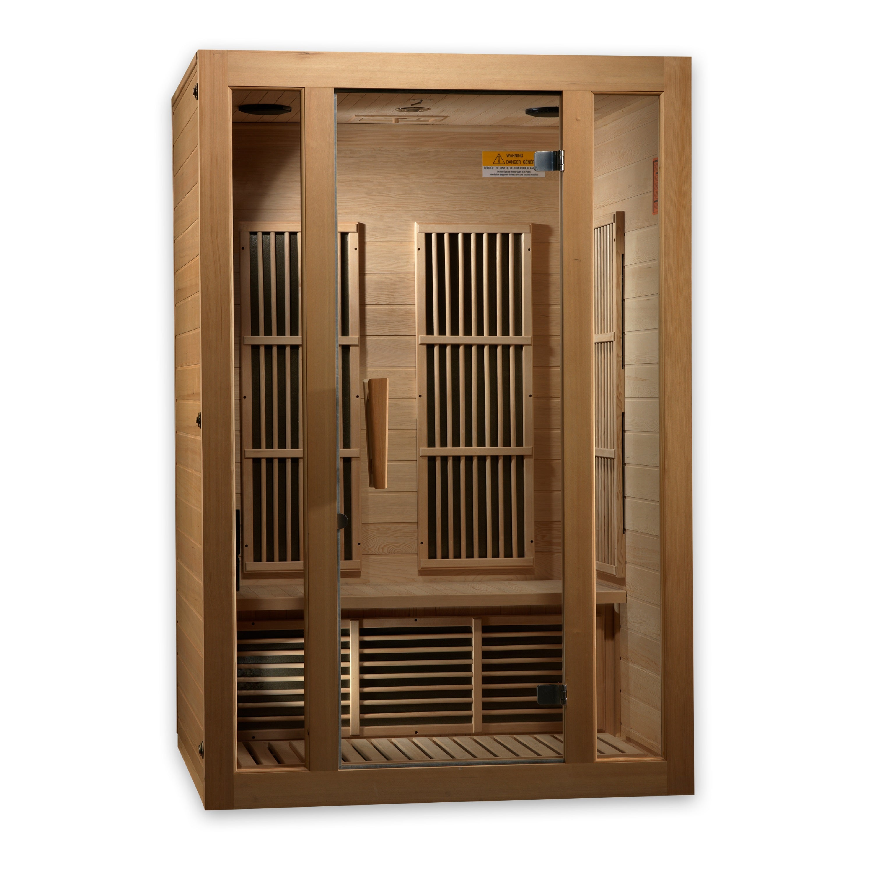 Maxxus Seattle 2-Person Near Zero EMF FAR Infrared Sauna (Canadian Hemlock)
