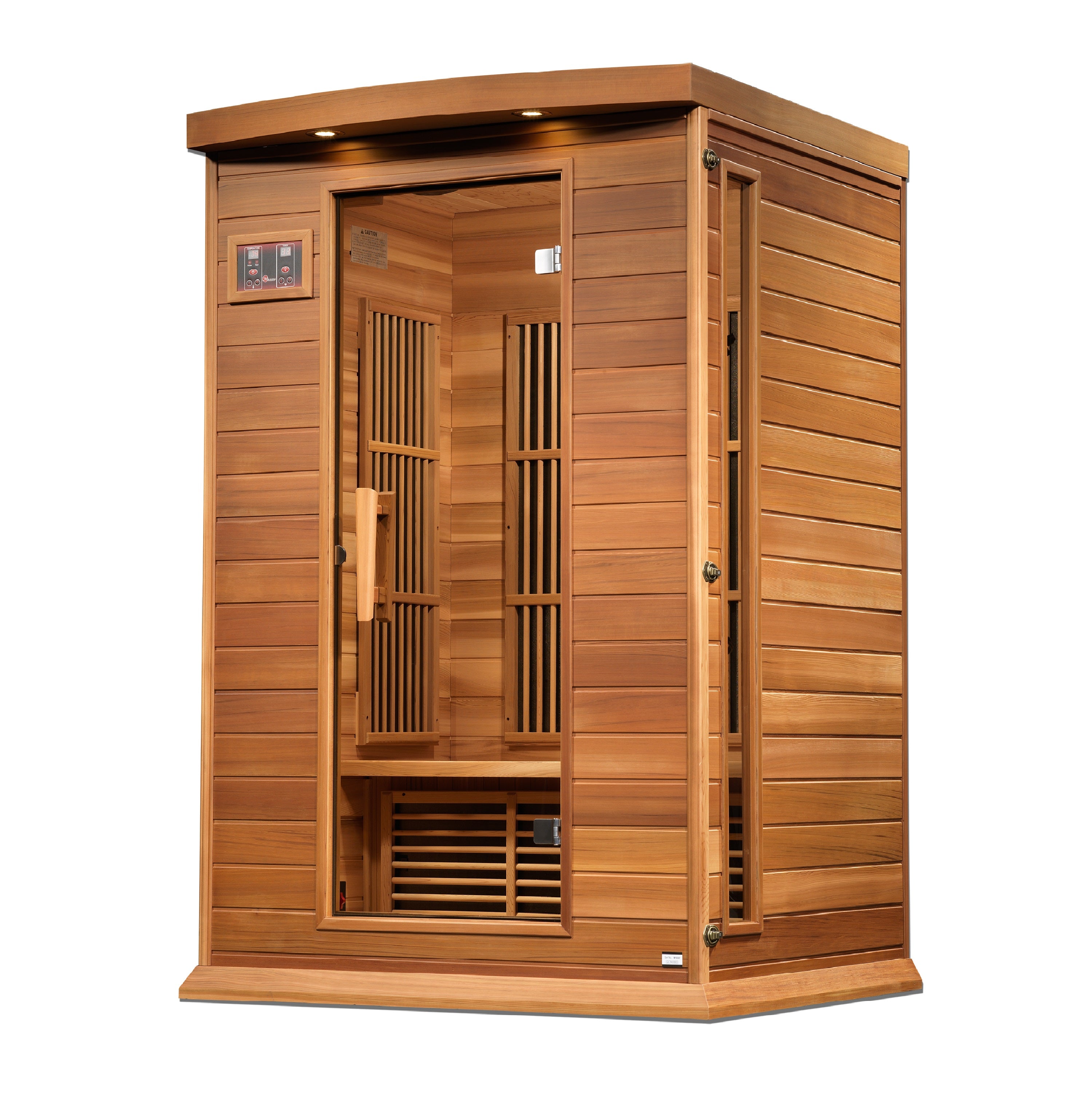 Maxxus 2-Person Near Zero EMF FAR Infrared Sauna (Canadian Red Cedar)