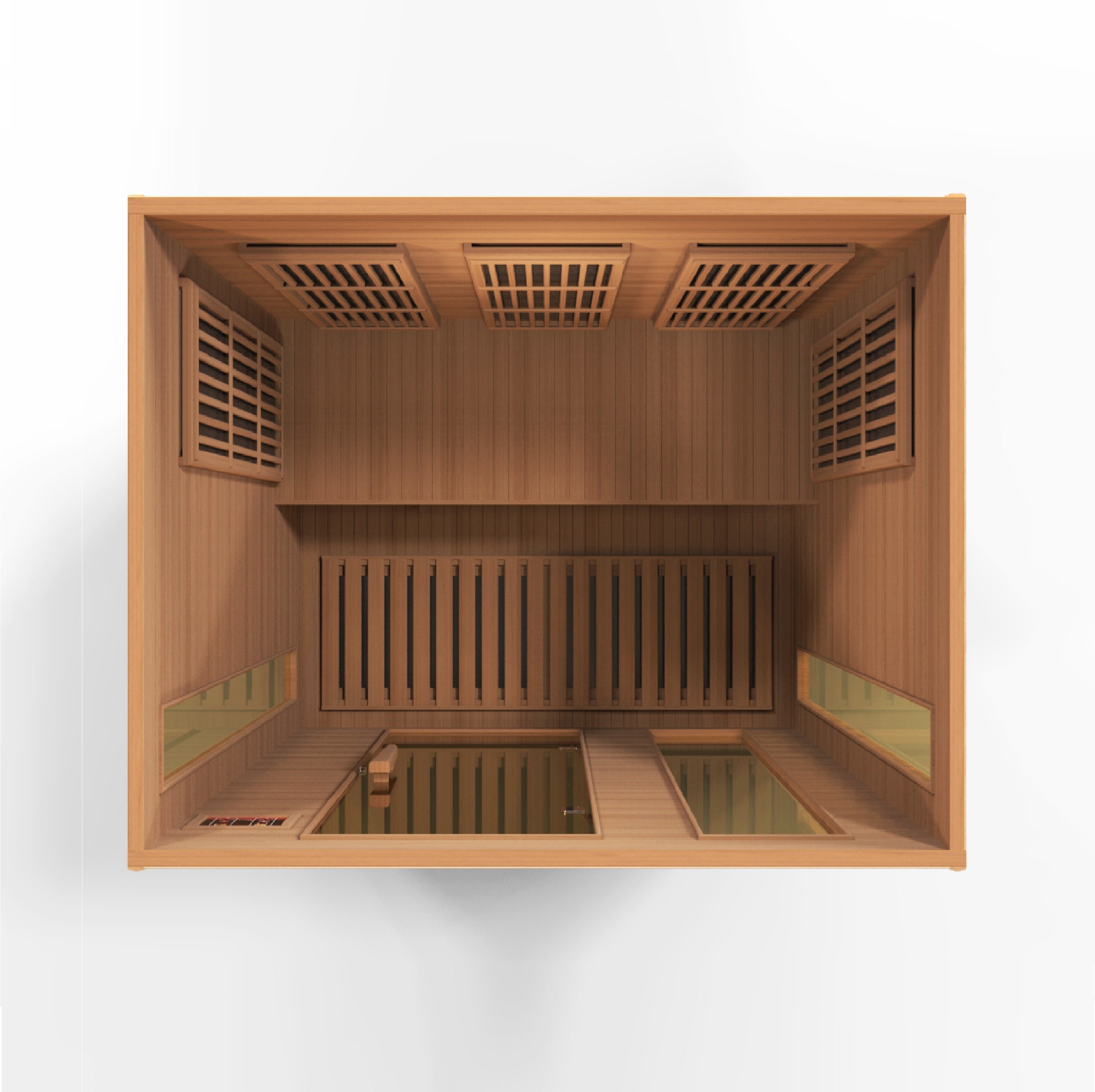 Maxxus 3-Person Low EMF (Between 5-10MG) FAR Infrared Sauna (Canadian Red Cedar)