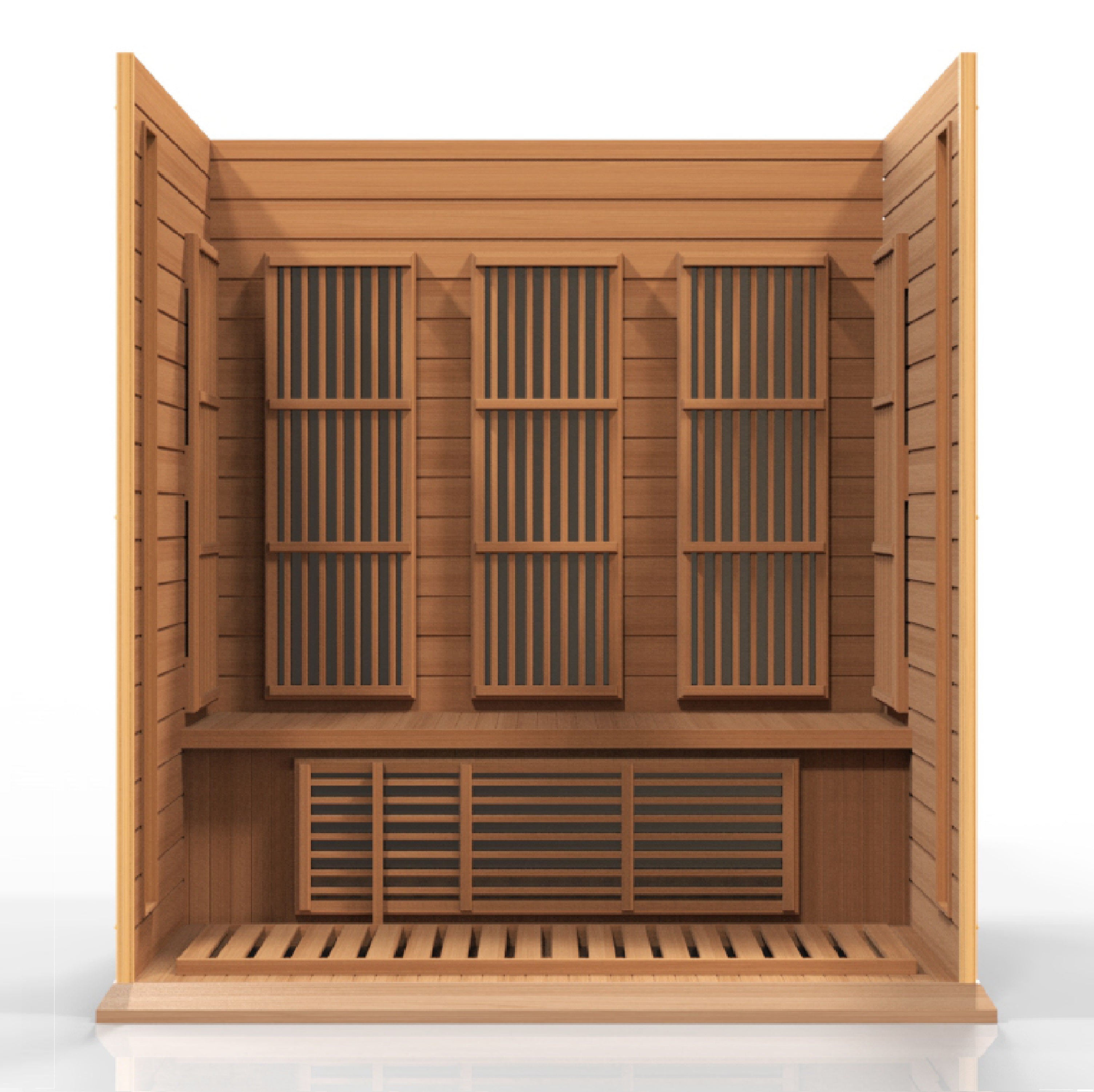 Maxxus 3-Person Low EMF (Between 5-10MG) FAR Infrared Sauna (Canadian Red Cedar)