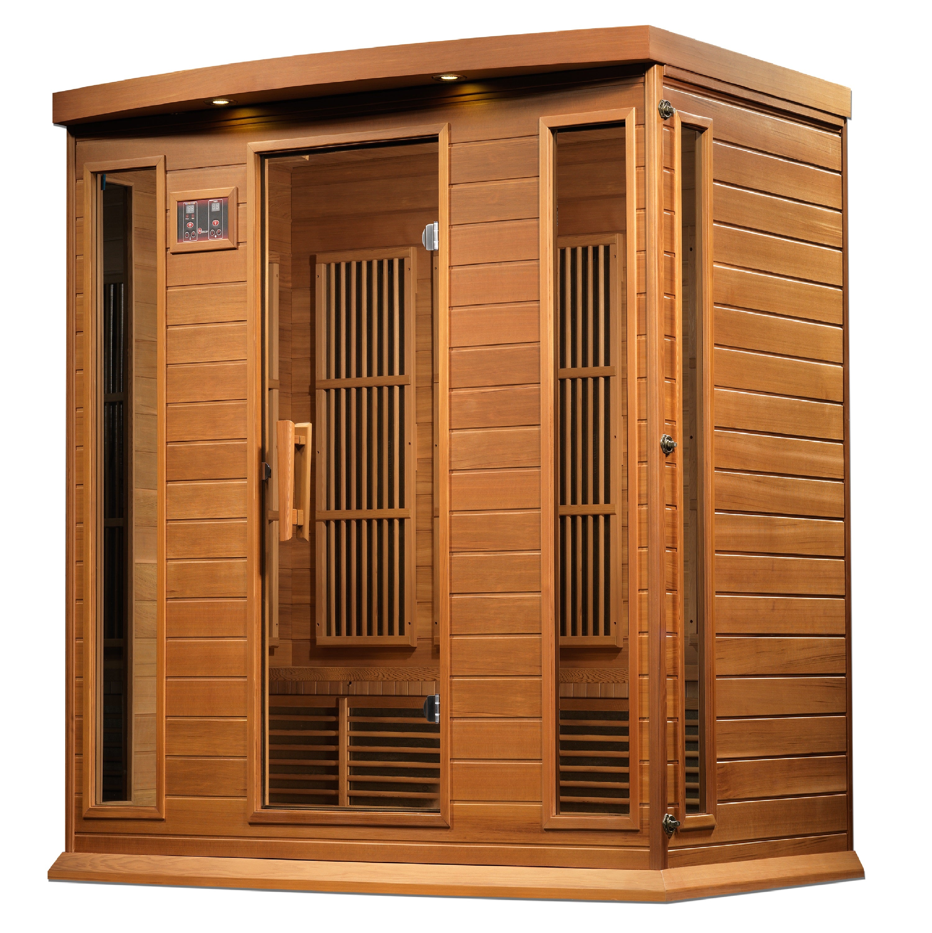 Maxxus 4-Person Near Zero EMF FAR Infrared Sauna (Canadian Red Cedar)