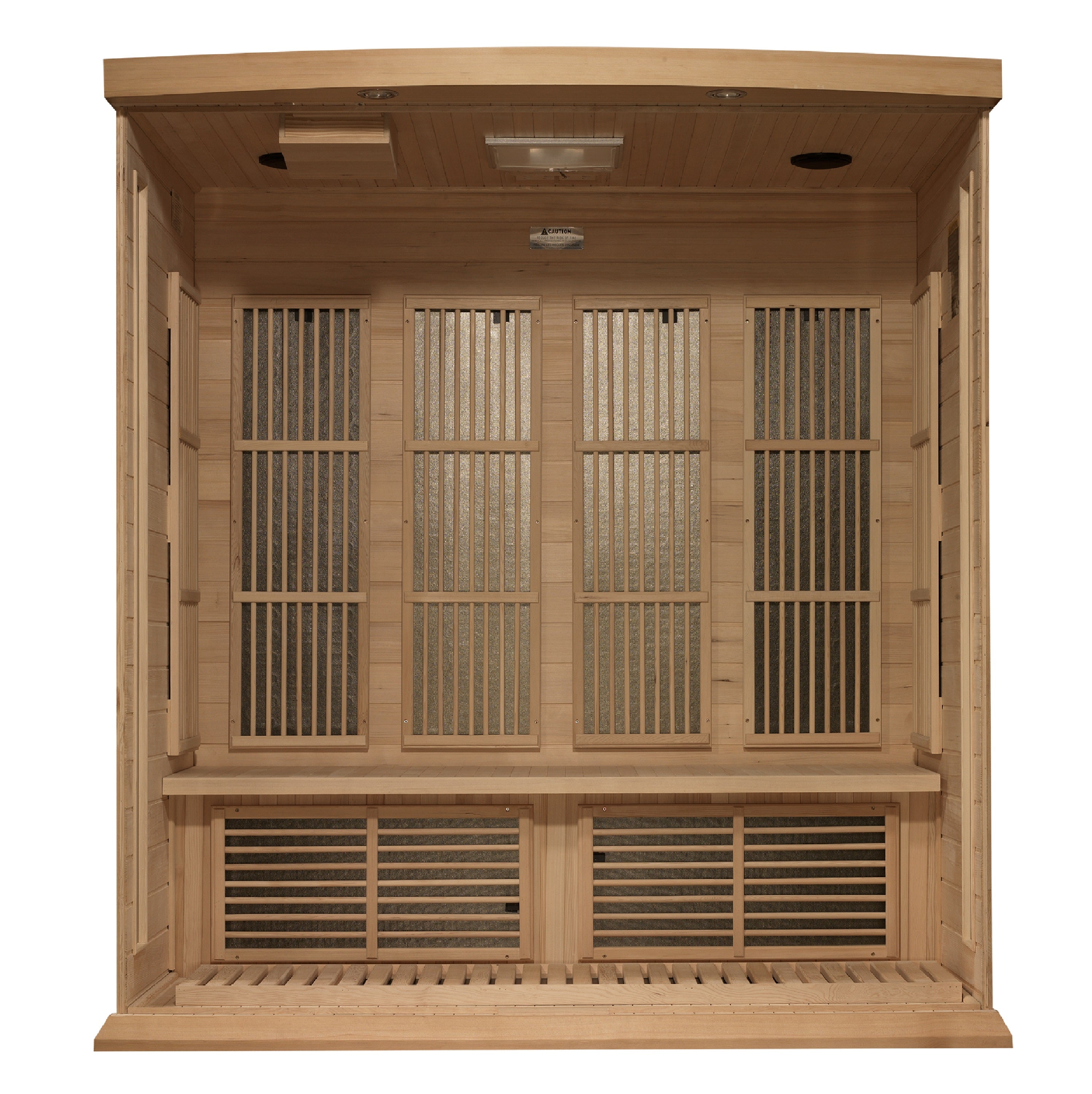 Maxxus 4-Person Near Zero EMF FAR Infrared Sauna (Canadian Hemlock)