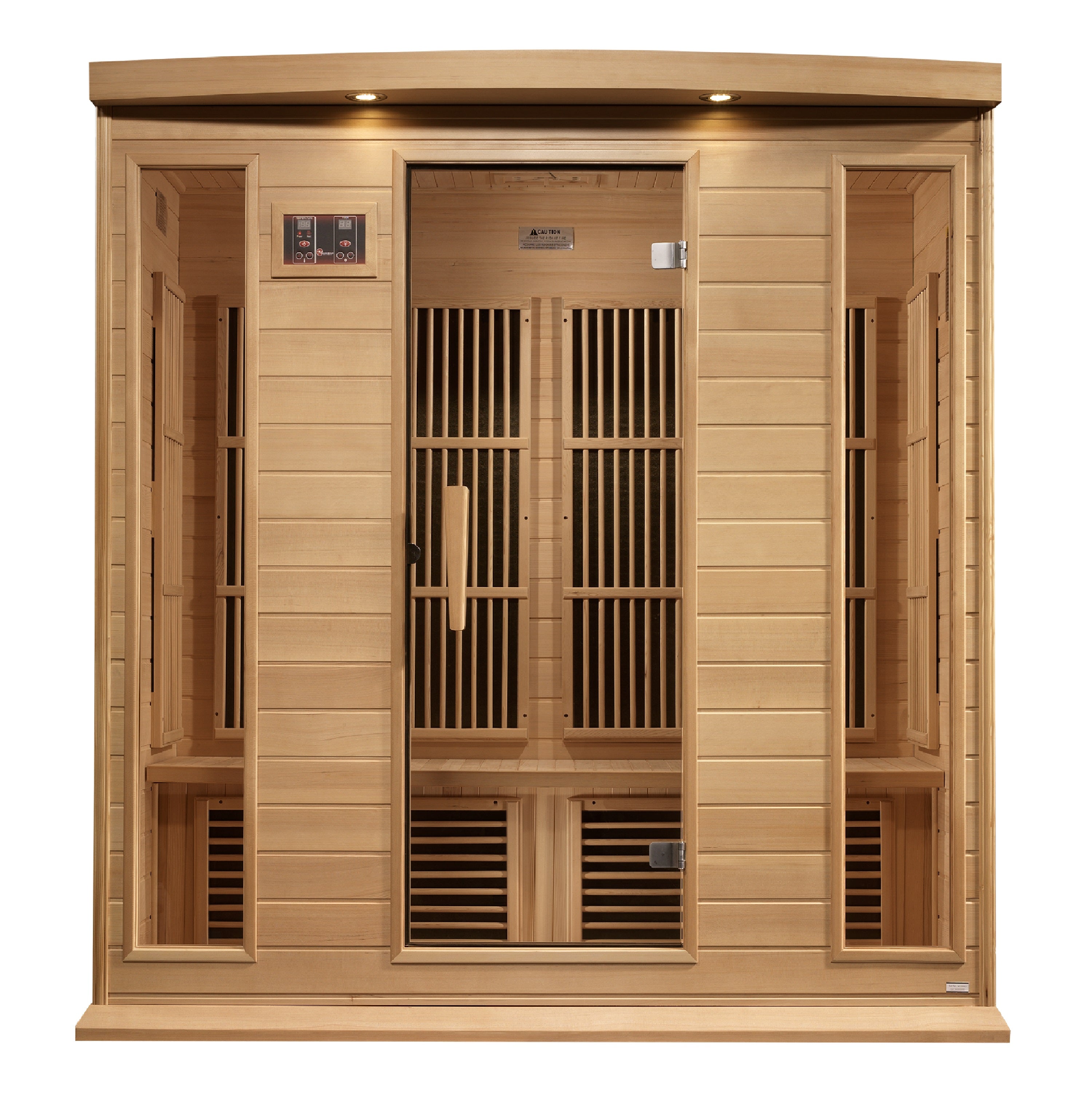 Maxxus 4-Person Near Zero EMF FAR Infrared Sauna (Canadian Hemlock)