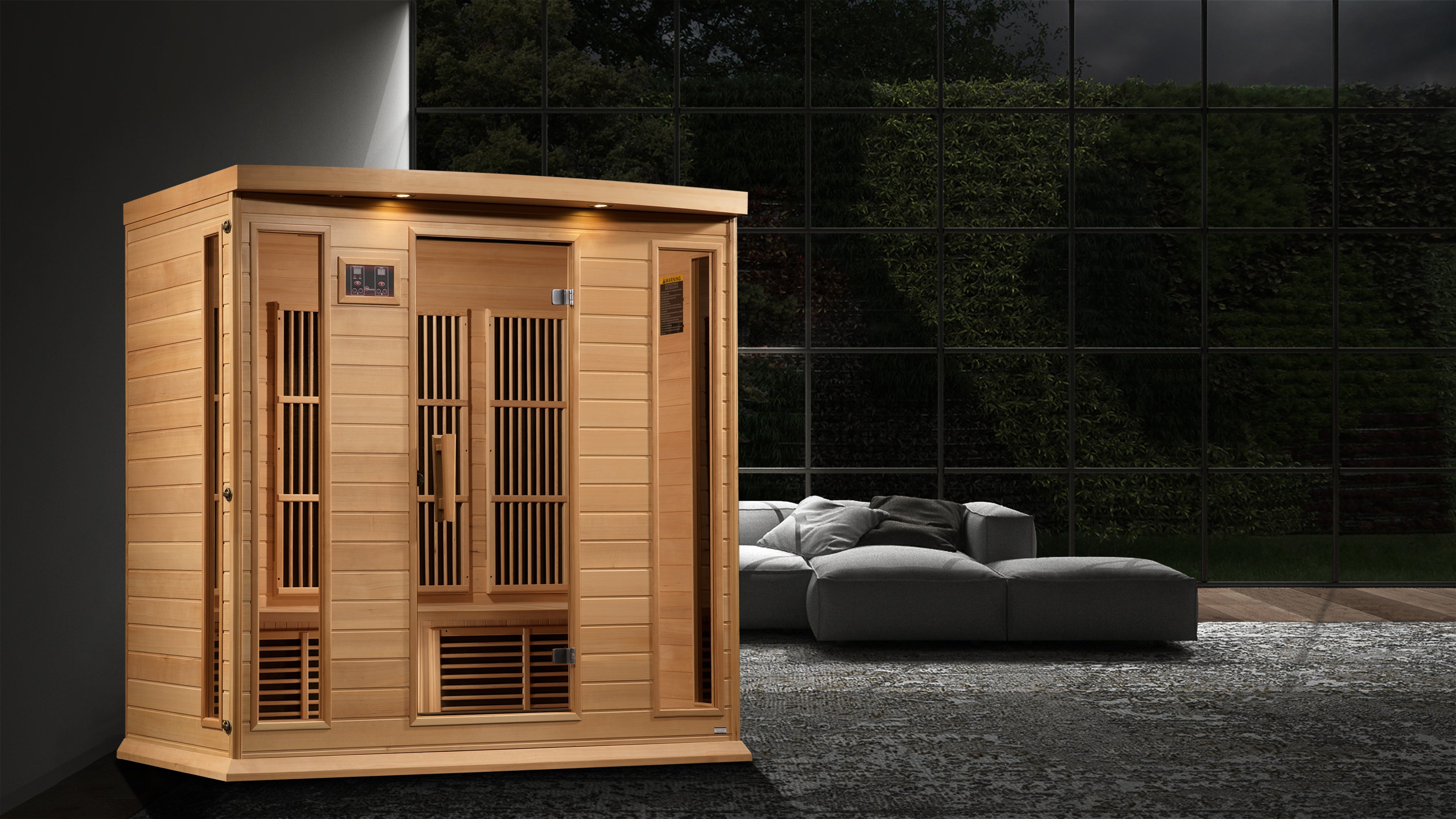 Maxxus 4-Person Near Zero EMF FAR Infrared Sauna (Canadian Hemlock)