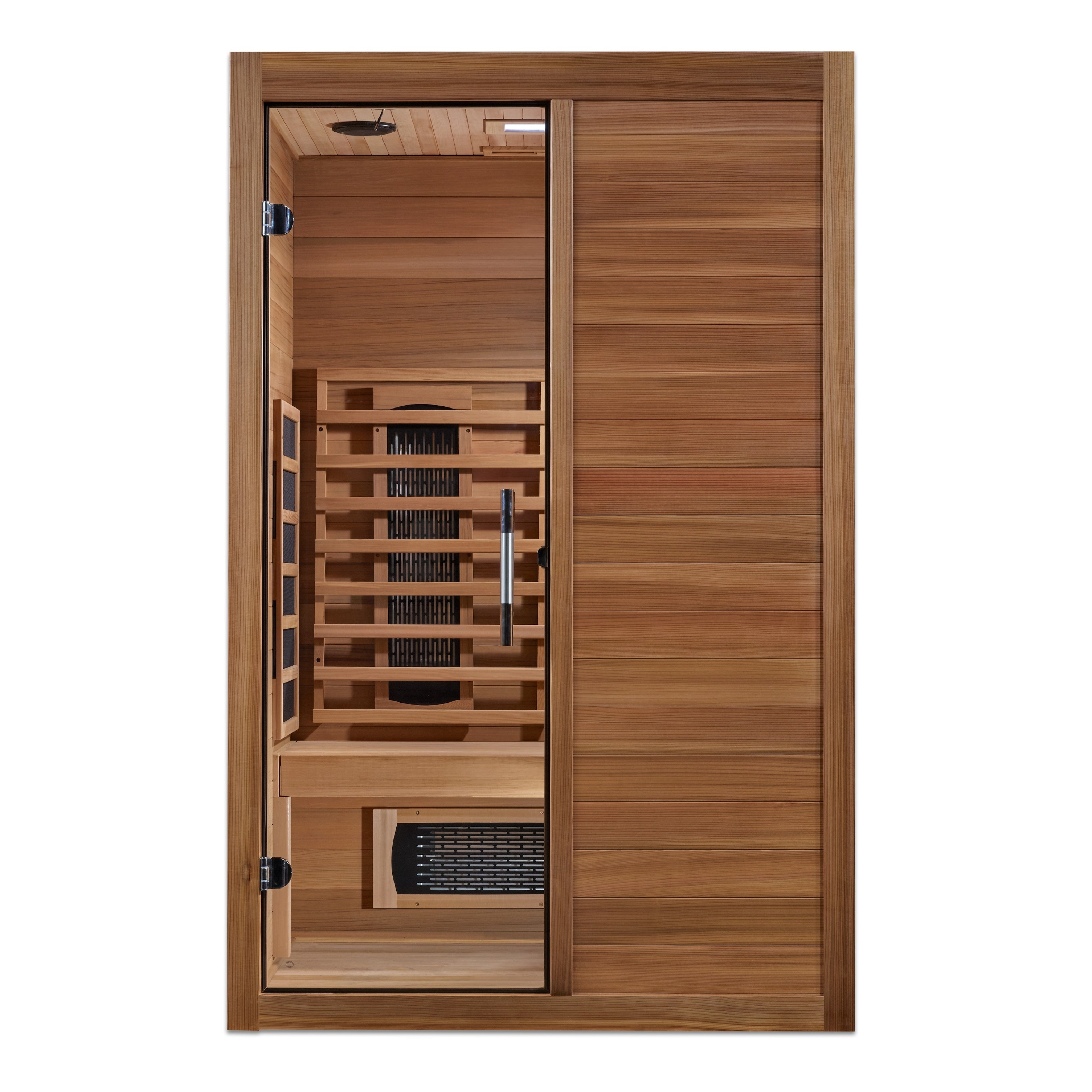 Maxxus S-Line Yoga 2-Person Full Spectrum Near Zero EMF FAR Infrared Sauna (Canadian Hemlock)