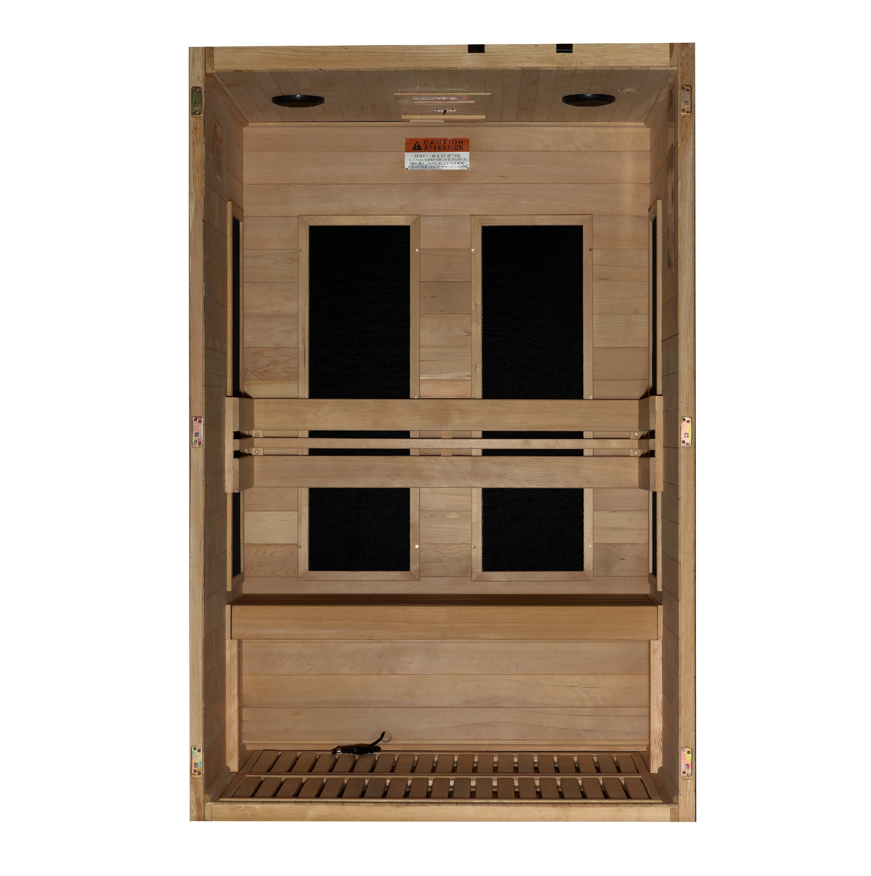 Maxxus S-Line Yoga 2-Person Low EMF (Between 5-10MG) FAR Infrared Sauna (Canadian Hemlock)