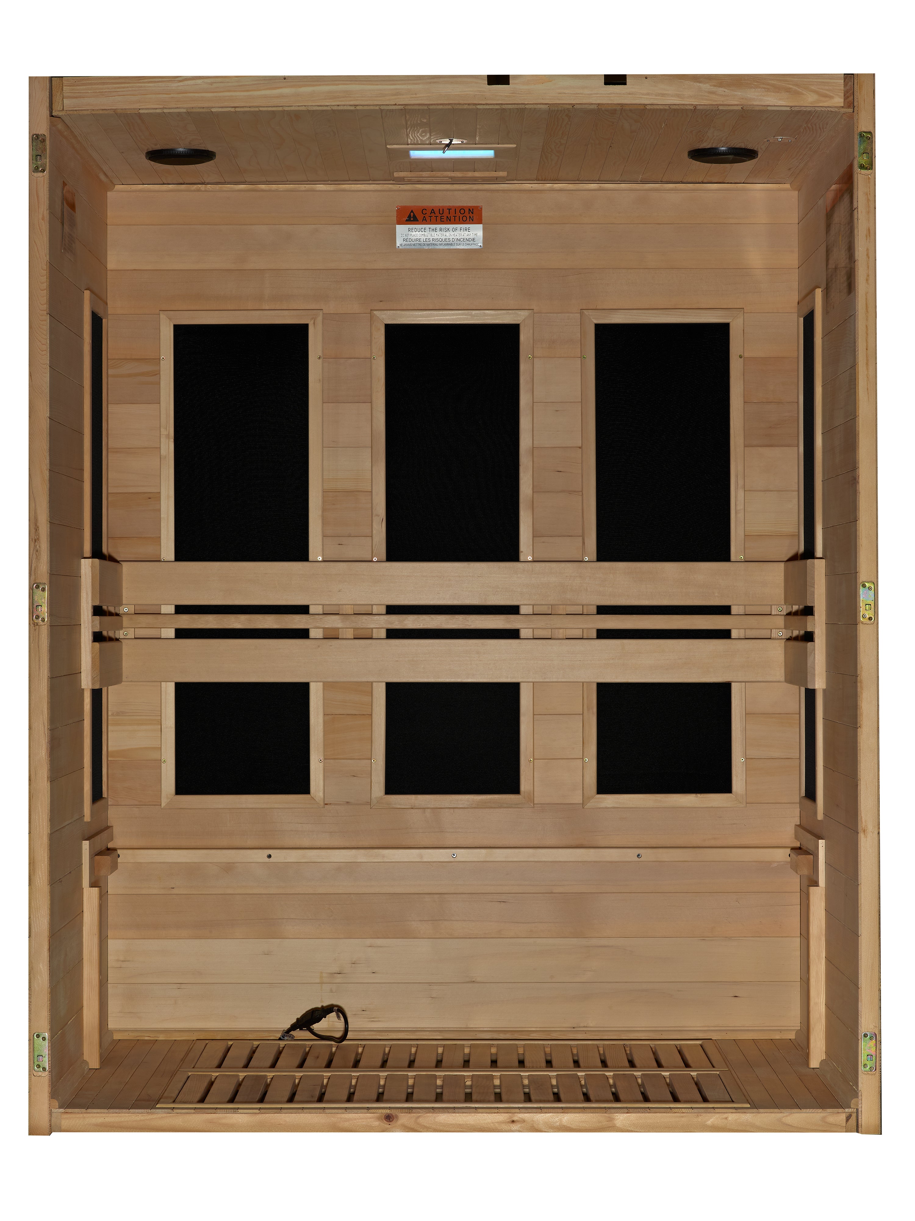 Maxxus S-Line Yoga 3-Person Low EMF FAR Infrared Sauna (Canadian Hemlock)