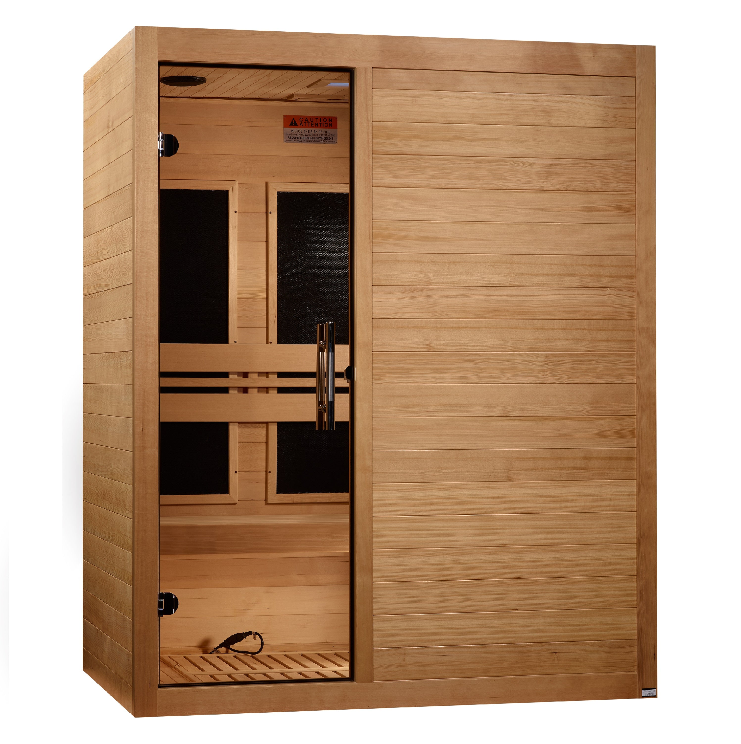 Maxxus S-Line Yoga 3-Person Low EMF FAR Infrared Sauna (Canadian Hemlock)