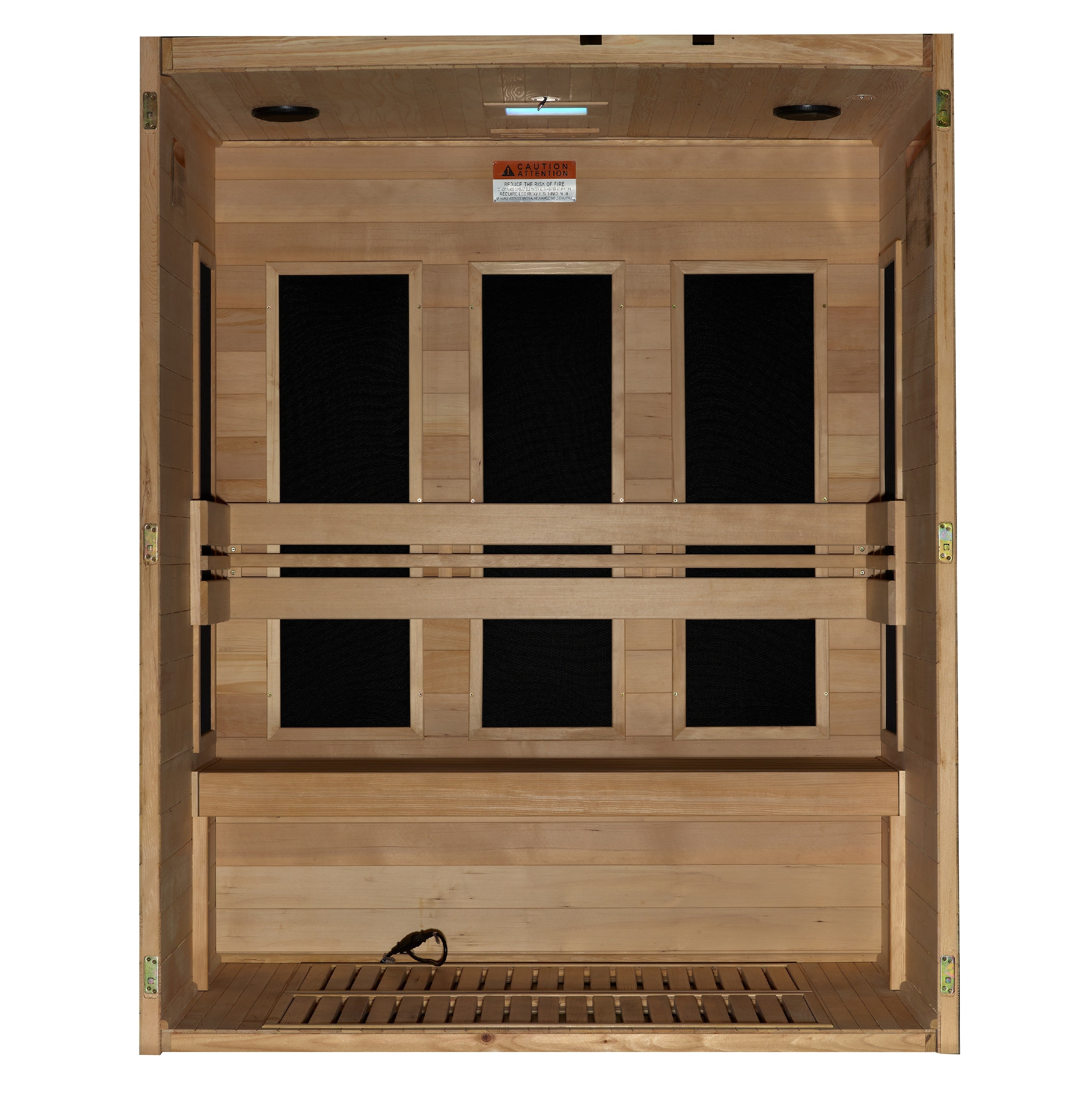 Maxxus S-Line Yoga 3-Person Low EMF FAR Infrared Sauna (Canadian Hemlock)
