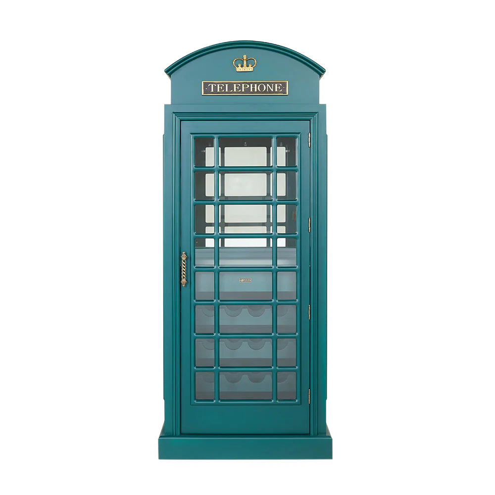 OLD ENGLISH TELEPHONE BOOTH BAR CABINET
