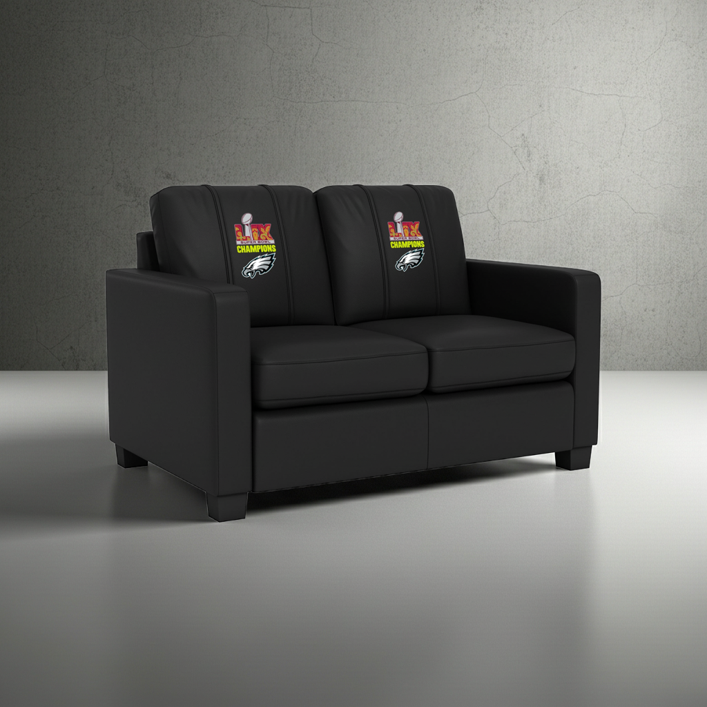 Dyno Stationary Loveseat with  Philadelphia Eagles Super Bowl LIX Champions Logo