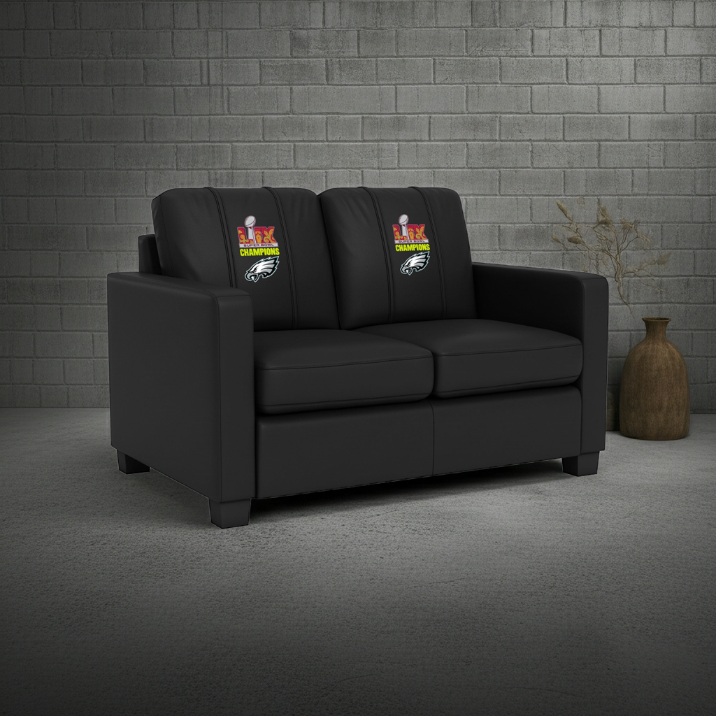 Dyno Stationary Loveseat with  Philadelphia Eagles Super Bowl LIX Champions Logo