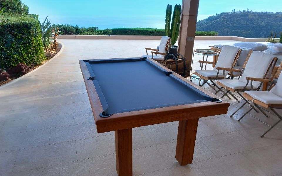 Teak billiards, indoor and outdoor